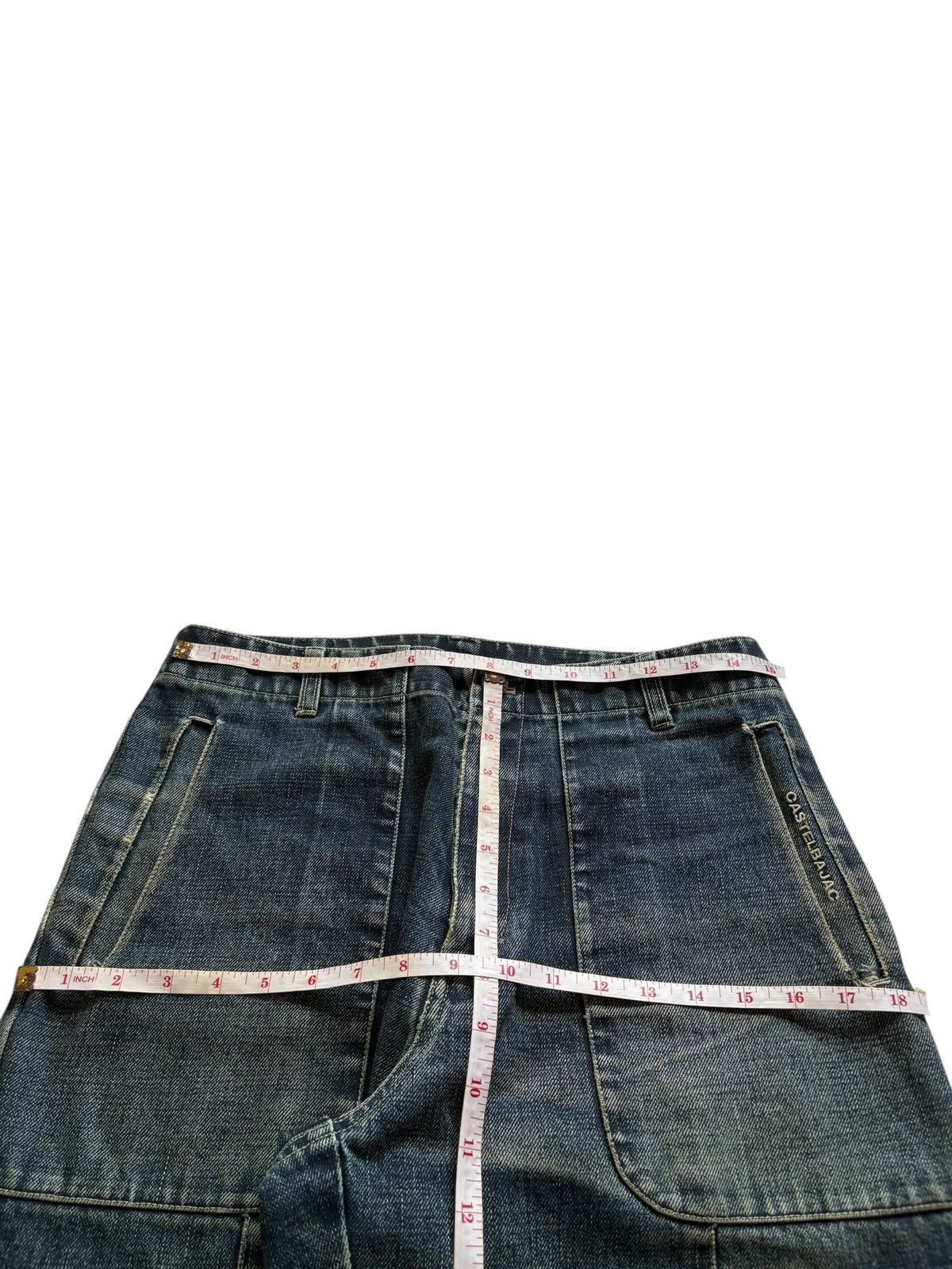 Jean Charles De Castelbajac Vintage Castelbajac Mud Wash Distress Baggy Jeans Size US 30 / EU 46 - 12 Thumbnail