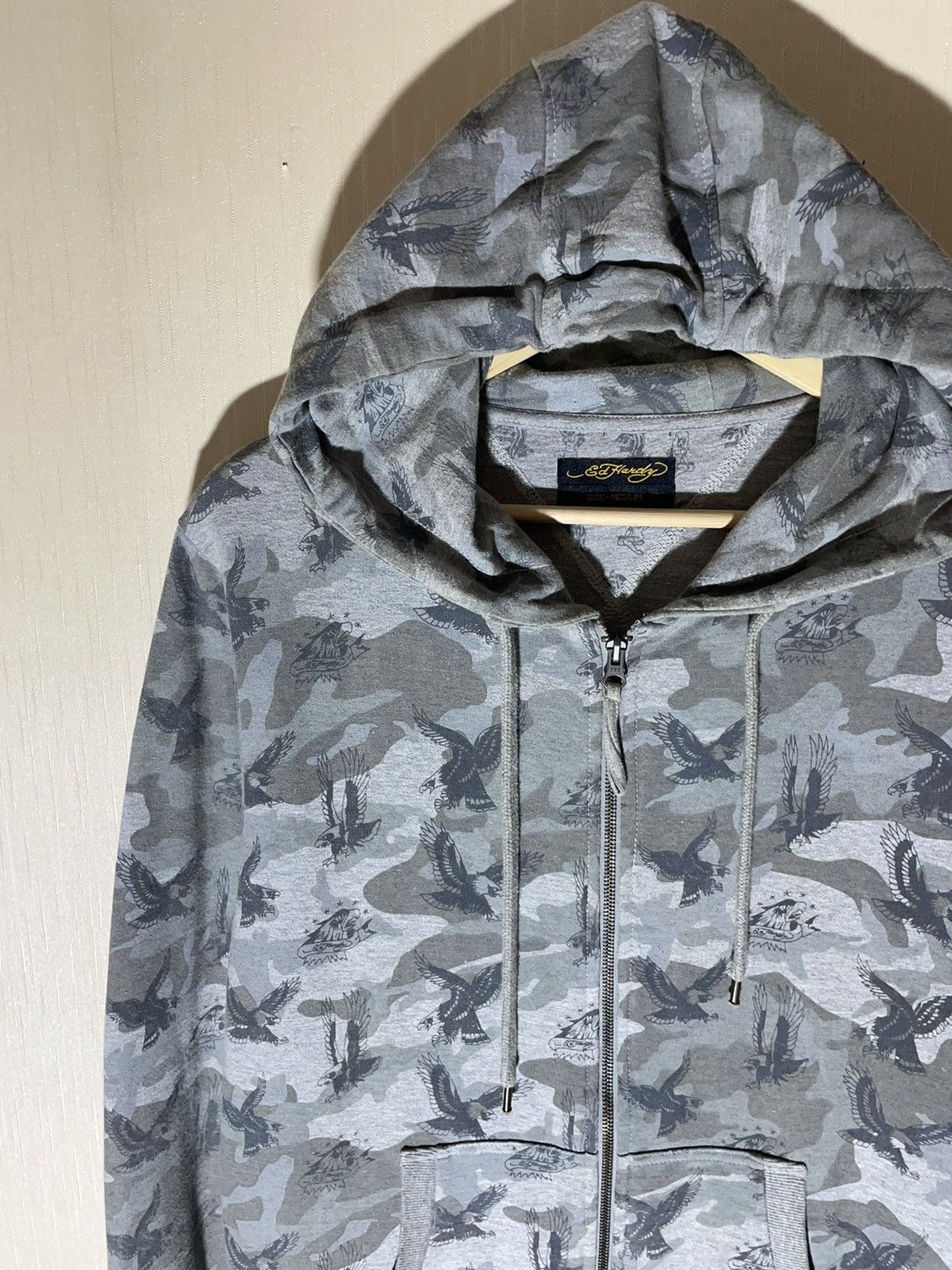 Ed Hardy × Vintage Ed hardy vintage streetwear zip hoodie Size US M / EU 48-50 / 2 - 3 Thumbnail