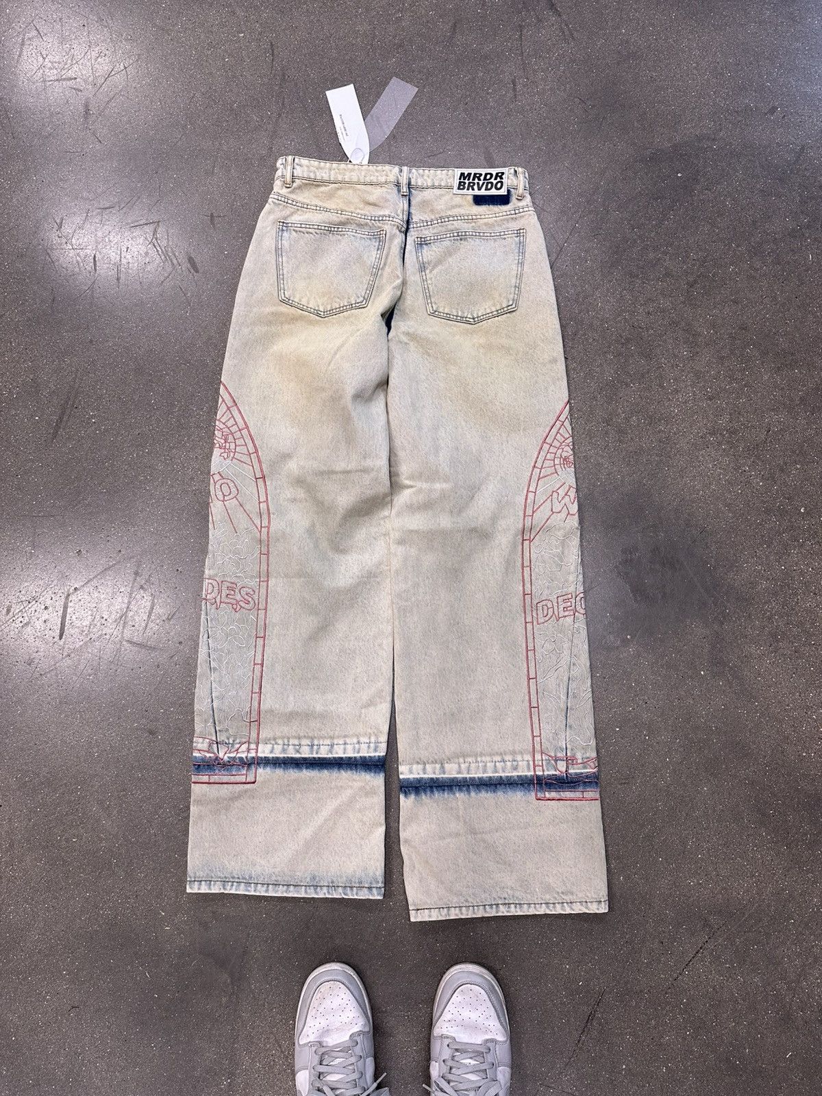 Who Decides War Who Decides War Embroidered Jeans Blue Size US 36 / EU 52 - 2 Thumbnail