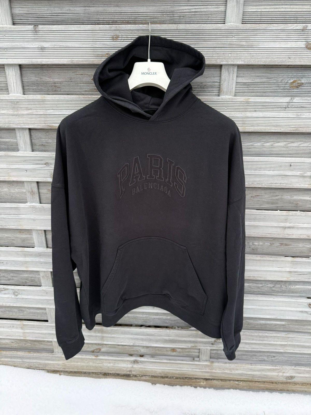 Balenciaga Paris logo hoodie Size US L / EU 52-54 / 3 - 1 Thumbnail