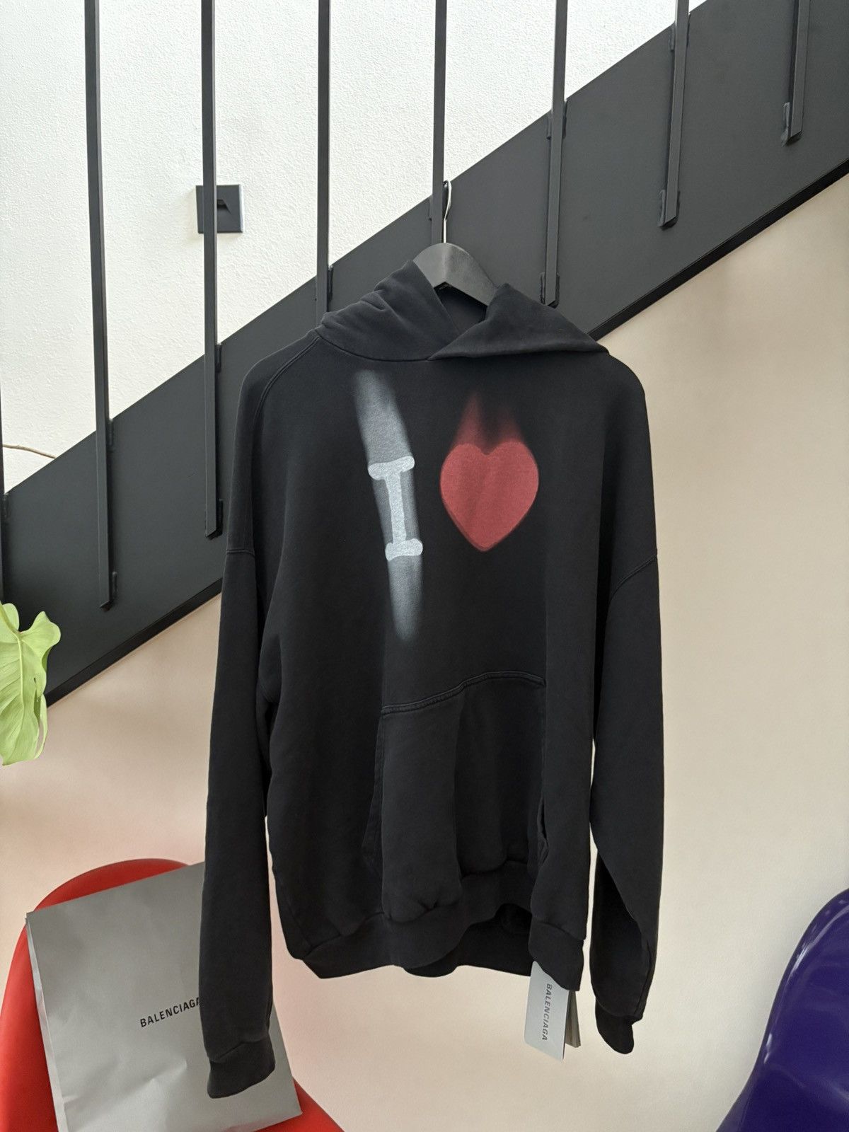 Balenciaga Balenciaga SS23 „I love Balenciaga“ Hoodie Size US M / EU 48-50 / 2 - 1 Thumbnail