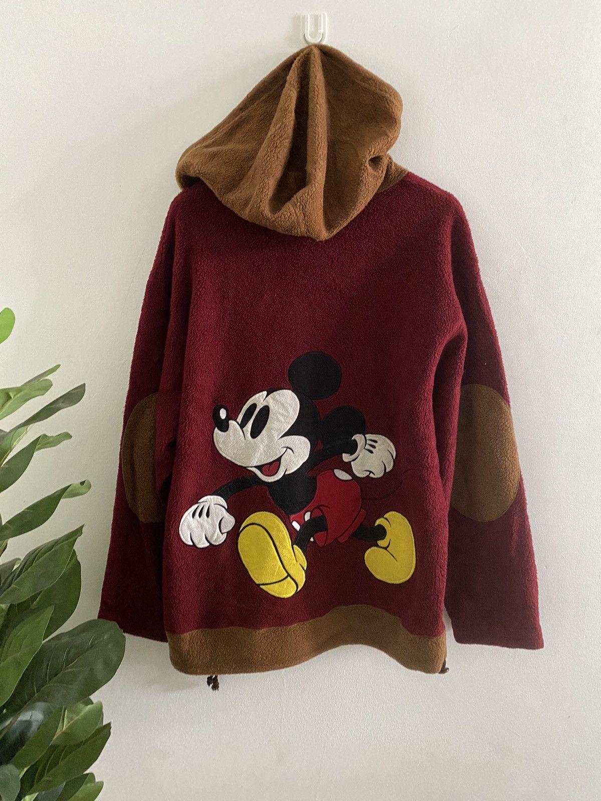 Mickey Mouse × Vintage Vintage Mickey Mouse Big logo oversized Sherpa Hoodie Size US L / EU 52-54 / 3 - 4 Thumbnail