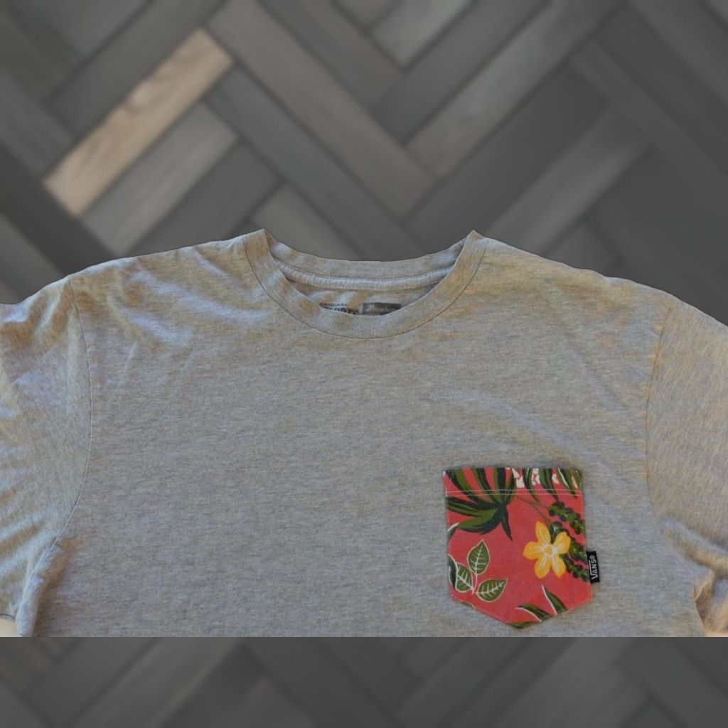 Vans VANS T Shirt Mens Large Gray Short Sleeve Size US L / EU 52-54 / 3 - 1 Thumbnail