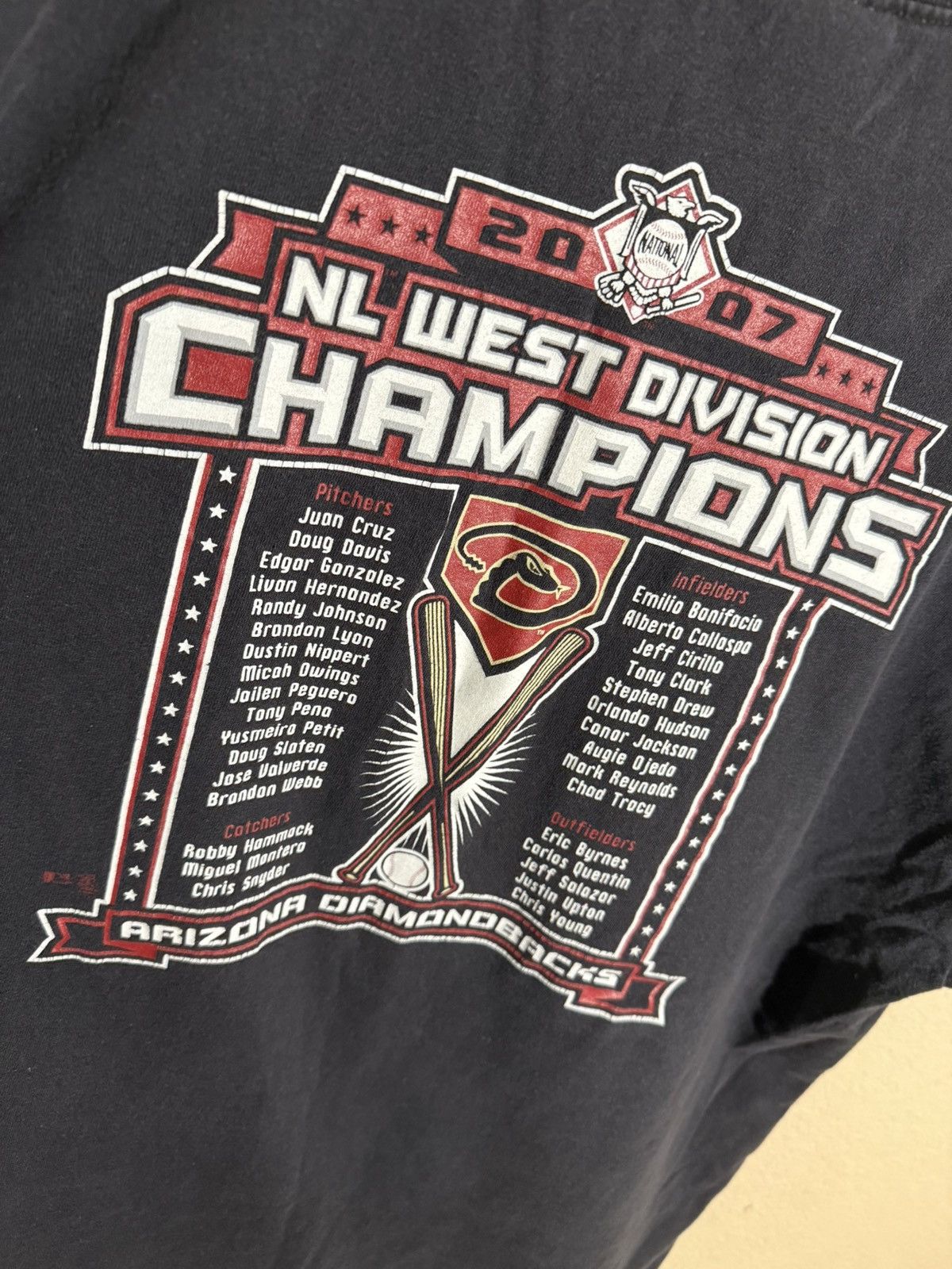 Delta × MLB × Vintage Arizona Diamondbacks 2007 t shirt Size US XL / EU 56 / 4 - 4 Thumbnail