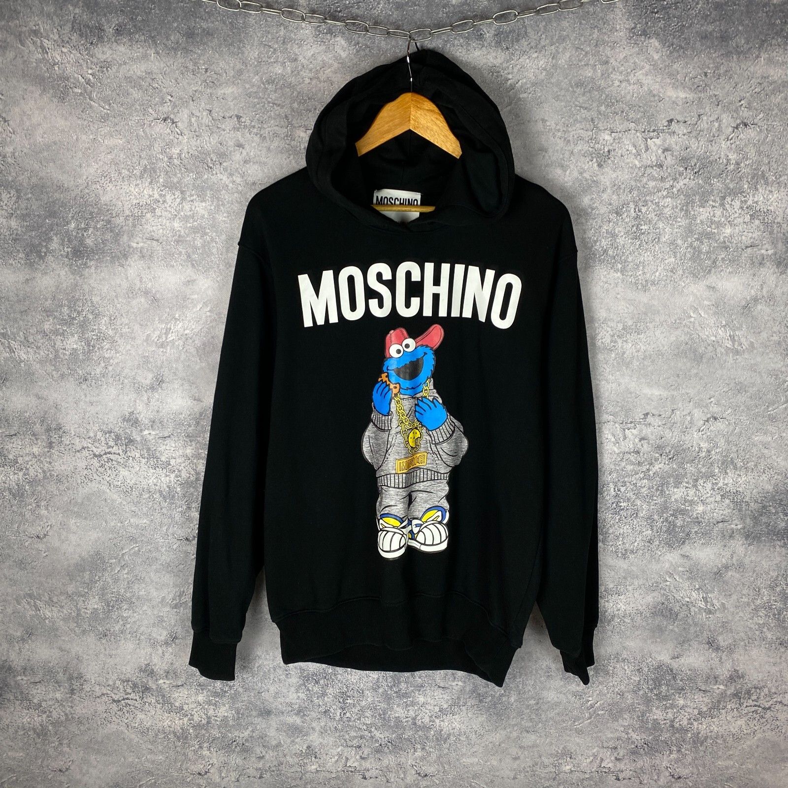 Moschino Moschino Couture Sesame Street Hoodie Men's Size USA 6 Black Size US L / EU 52-54 / 3 - 1 Thumbnail