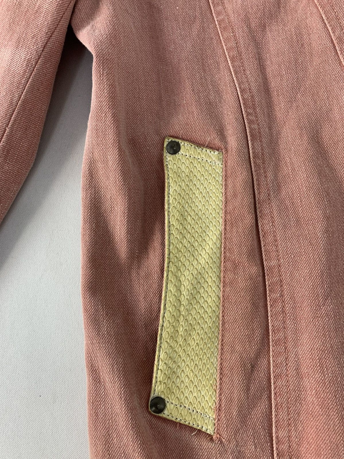 Schlussel Schlussel Kleider Pink Denim Jacket Gold Toned Laced Size US M / EU 48-50 / 2 - 15 Thumbnail