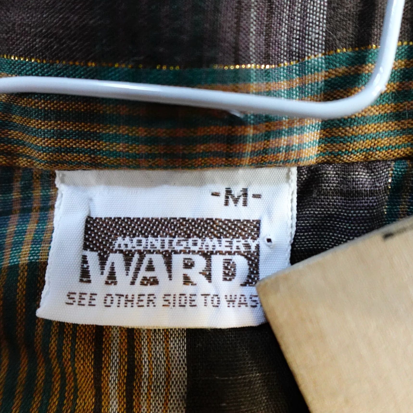 Vintage VINTAGE Montgomery Ward Shirt Medium Brown Western Short Sleeve USA Made Size US M / EU 48-50 / 2 - 4 Thumbnail