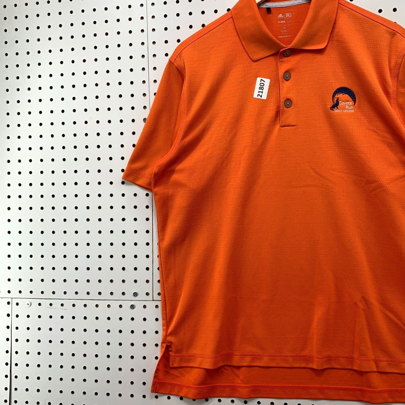 Adidas Adidas Climalite Polo Shirt Orange Mens Medium Golf 22x29 Coyote Run Course Size US M / EU 48-50 / 2 - 3 Thumbnail