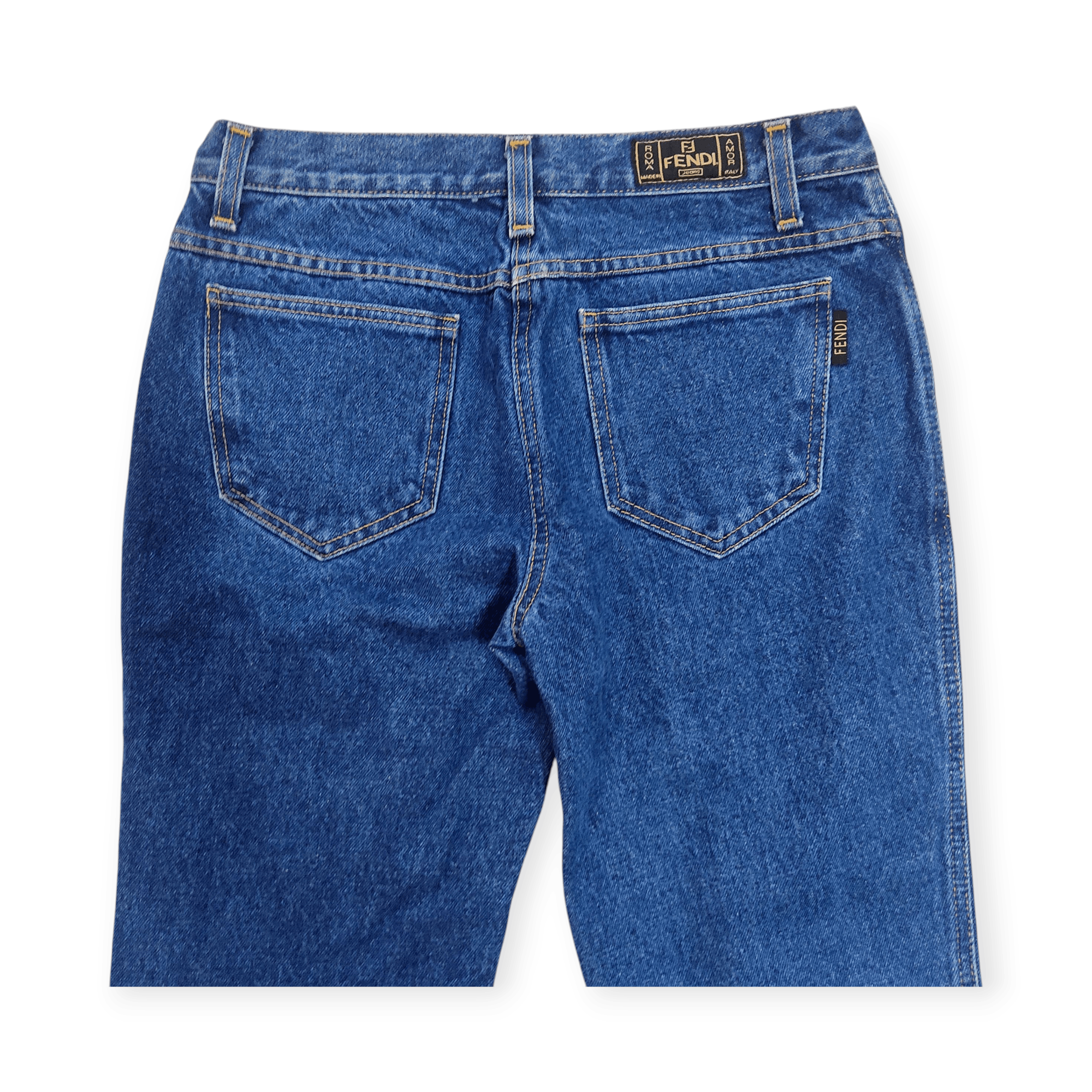 Fendi Fendi Mid Rise 5 Pockets Flare Blue Denim Pants Size 28" / US 6 / IT 42 - 11 Thumbnail