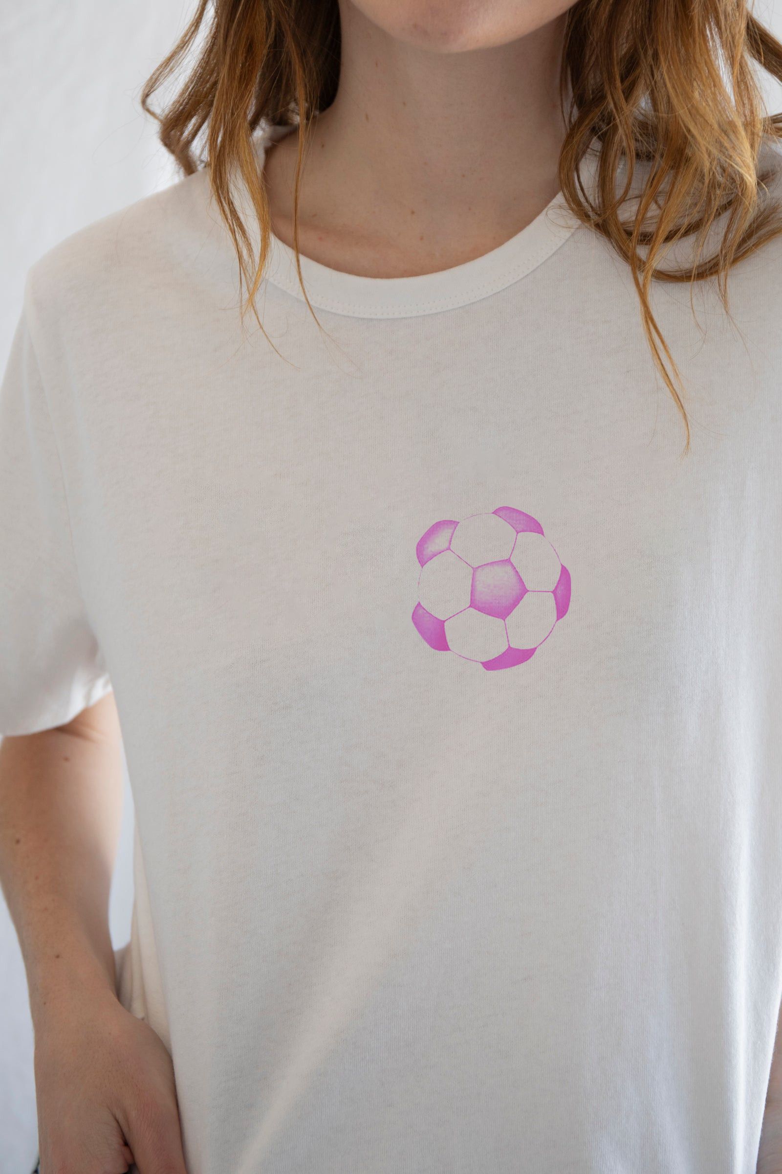 Designer × Vintage Pink Football Tee | Sporty Vibes with a Feminine Twist Size L / US 10 / IT 46 - 3 Thumbnail