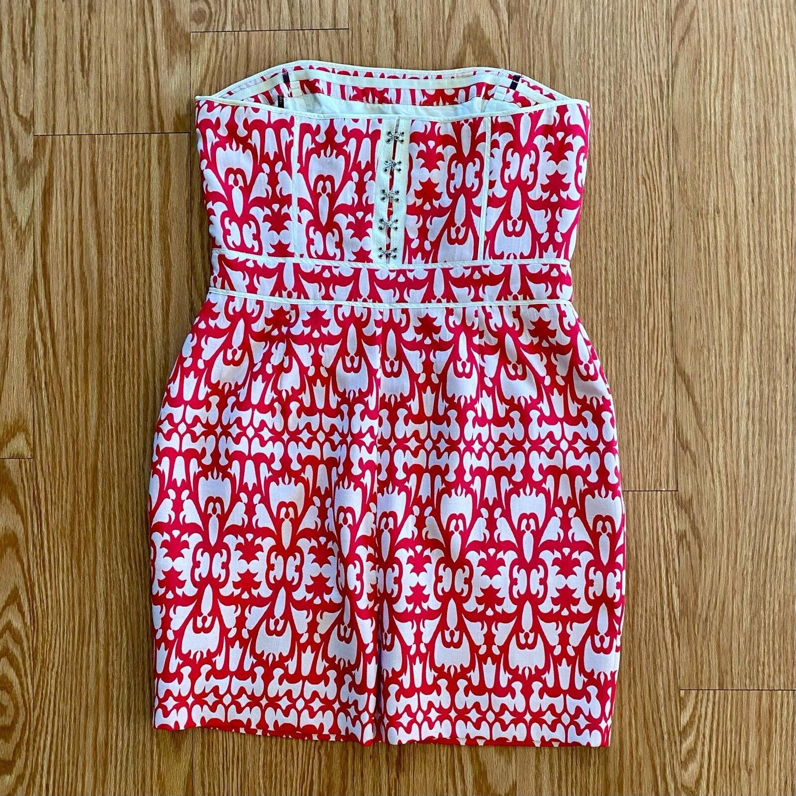 Other Laundry by Design Brocade Pink Strapless Mini Dress Women 10 Size L / US 10 / IT 46 - 9 Thumbnail