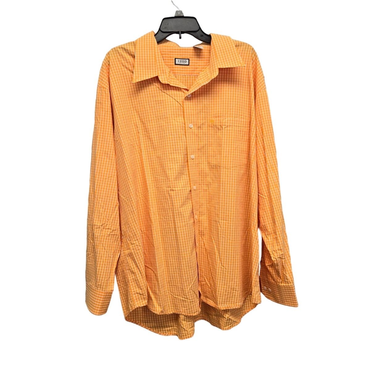 Izod IZOD Mens 2XL Cotton Plaid Button Down Shirt w Front Pocket Size US XXL / EU 58 / 5 - 1 Thumbnail
