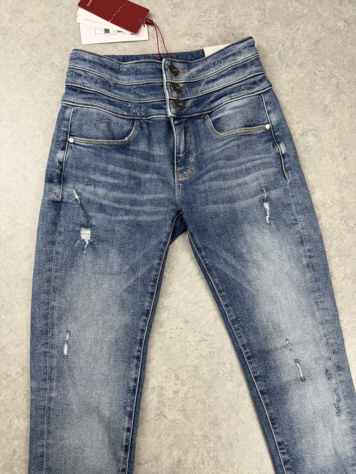 Miss Sixty Miss Sixty Women’s Blue Attack Cropped Denim Jeans Size 25 Size 25" / US 0 / IT 36 - 3 Thumbnail
