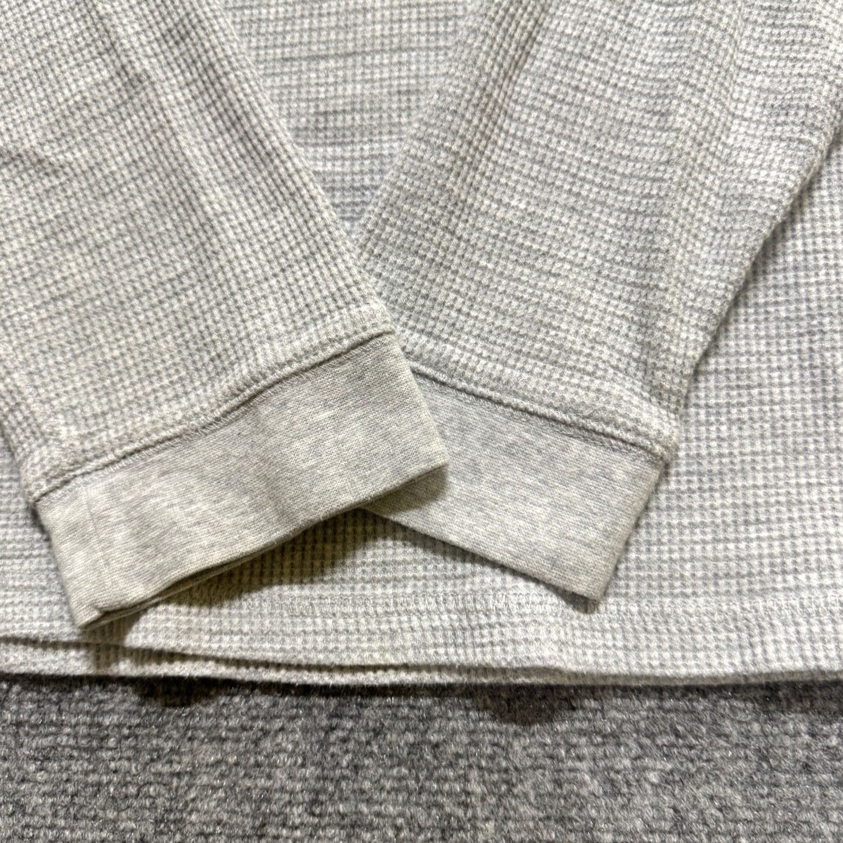 George George Thermal Long Sleeve Shirt XL Men Gray Cotton Pullover 1/4 Button Up Size US XL / EU 56 / 4 - 4 Thumbnail