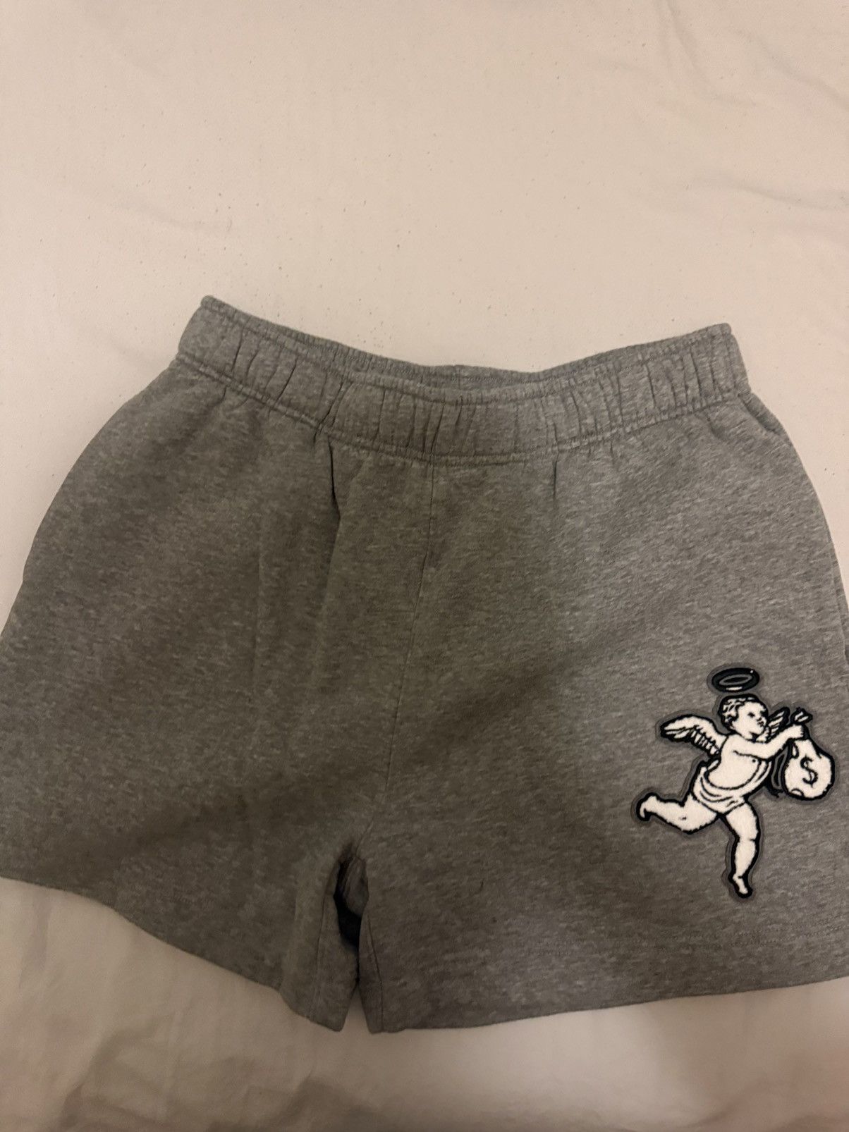 Other Hasta Muerte Gray Angel Cotton Shorts Large Size US 34 / EU 50 - 1 Thumbnail