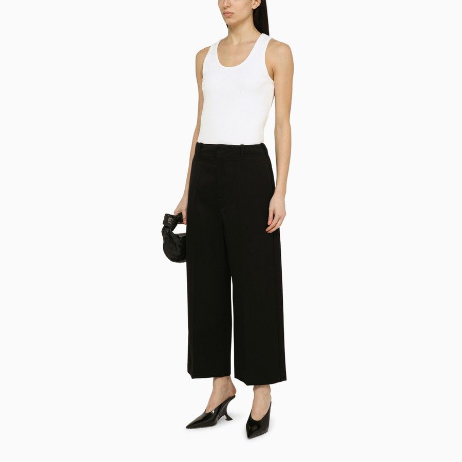 Bottega Veneta o1d2blof0824 Wool Trousers in Black Size 27" / US 4 / IT 40 - 2 Thumbnail
