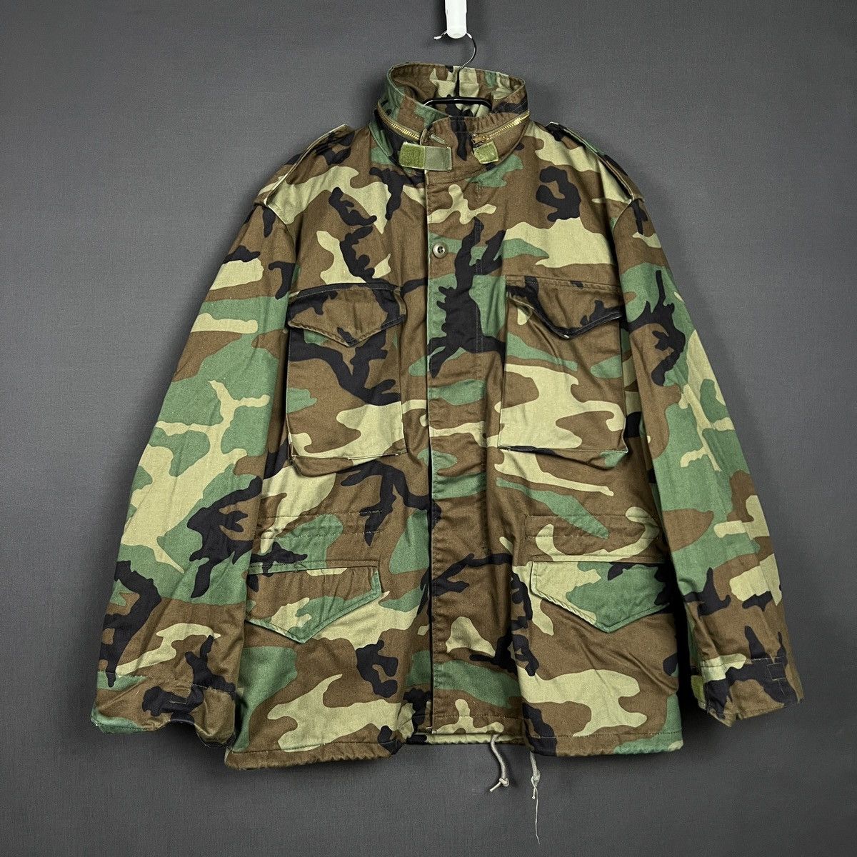 Alpha Industries Vintage Alpha Industries M-65 Field Jacket Woodland Camo 90s Size US M / EU 48-50 / 2 - 2 Thumbnail