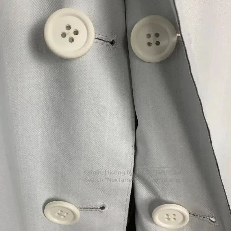 Thom Browne Thom Browne White Women's Trench Coat . Size S / US 4 / IT 40 - 4 Thumbnail