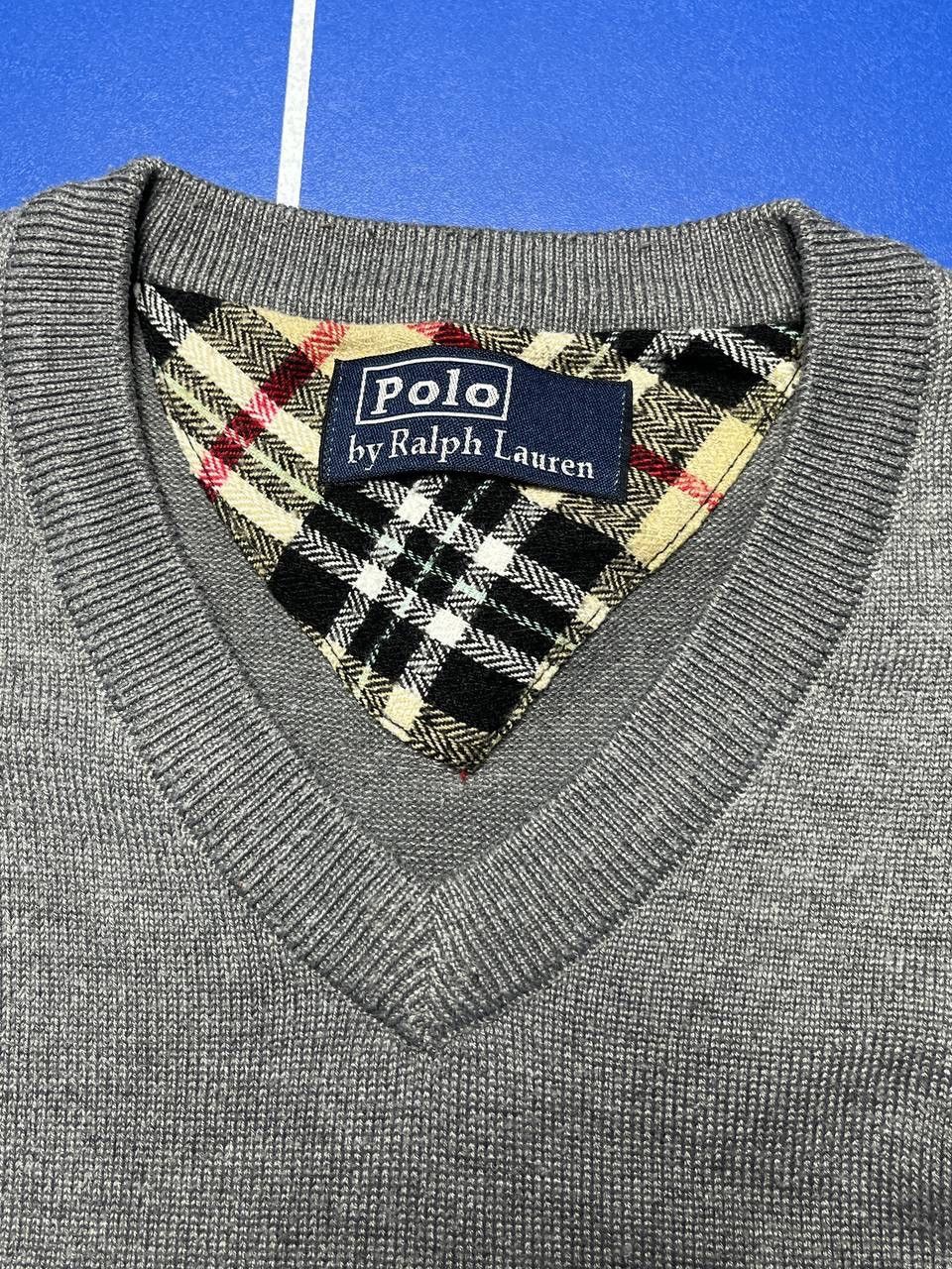 Polo Ralph Lauren Polo Ralph Lauren V-Neck Sweater (Grey) Size US M / EU 48-50 / 2 - 6 Thumbnail