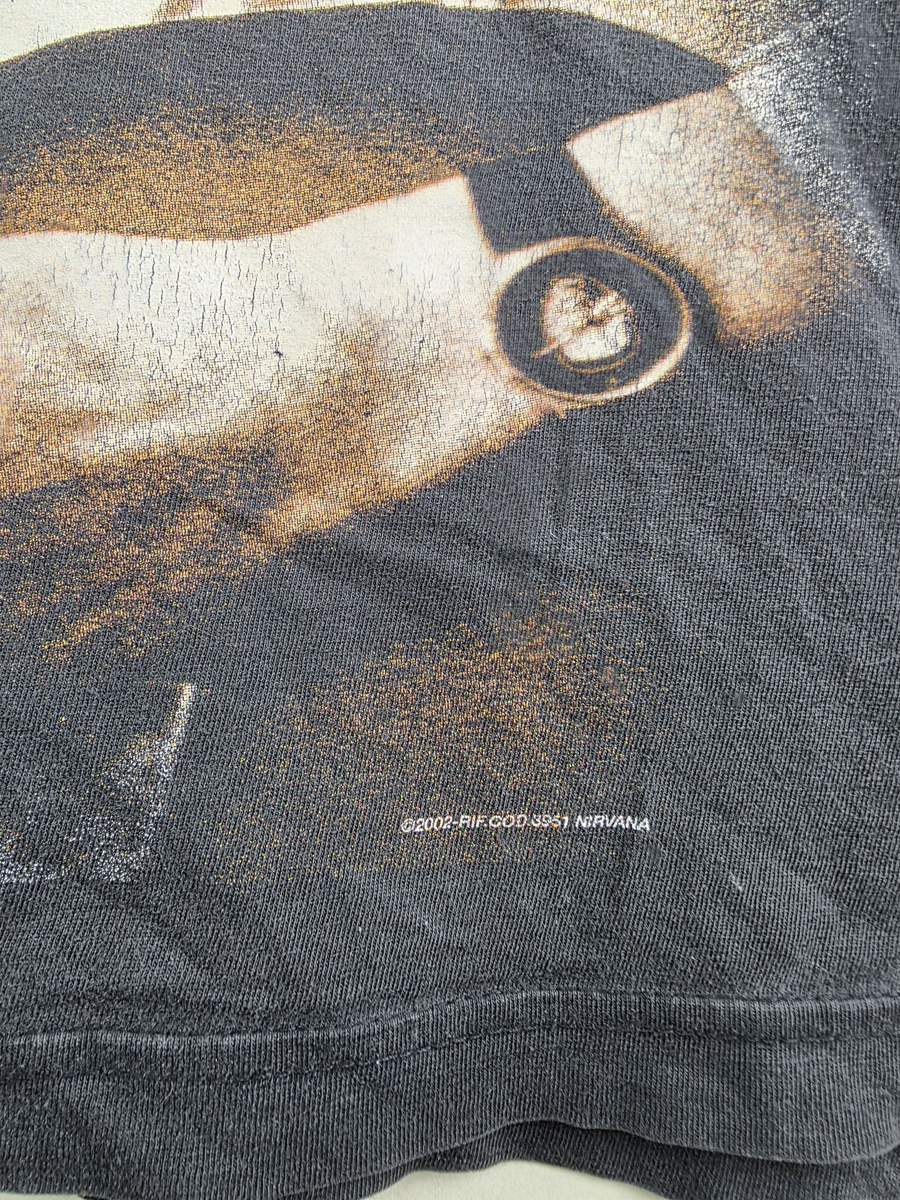 Band Tees × Nirvana × Vintage 2002 Nirvana Anarchy will beat Kurt cobain XL 22.5" 28.5" Size US XL / EU 56 / 4 - 3 Thumbnail