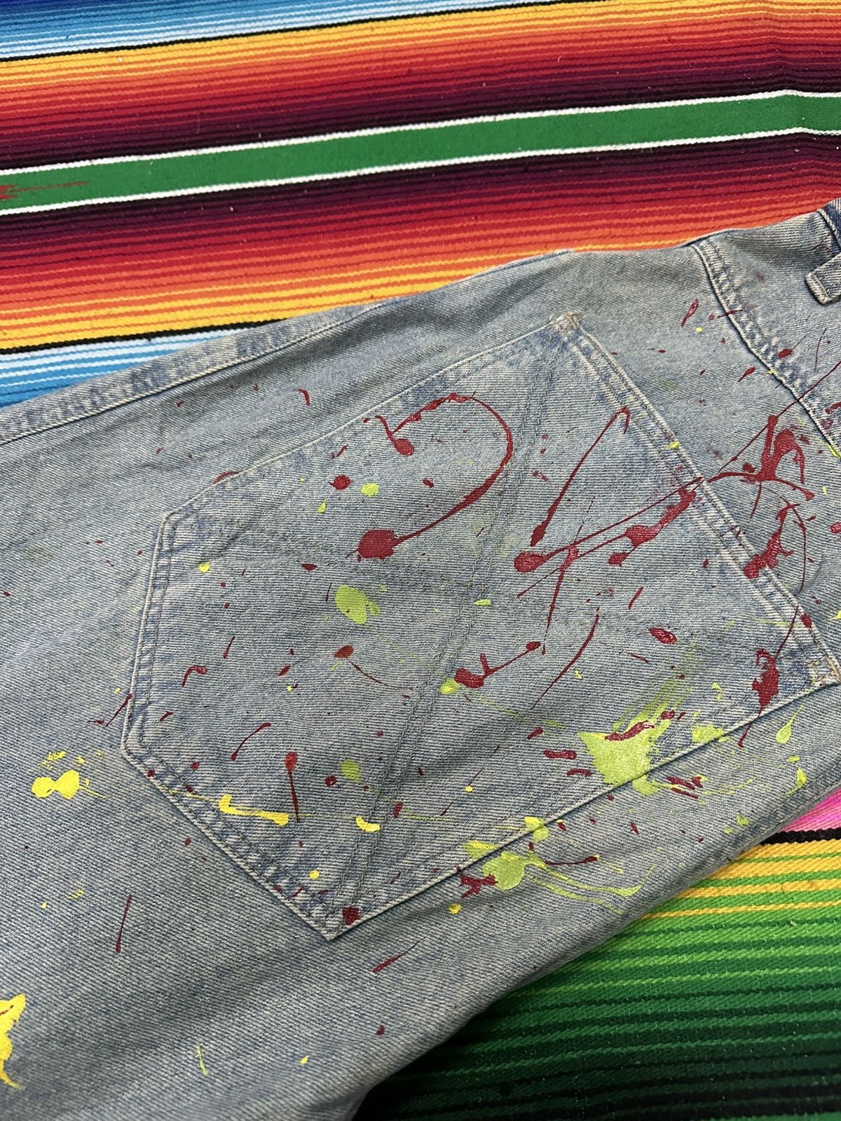 JNCO Busy boys baggy art paint . Size US 34 / EU 50 - 8 Thumbnail