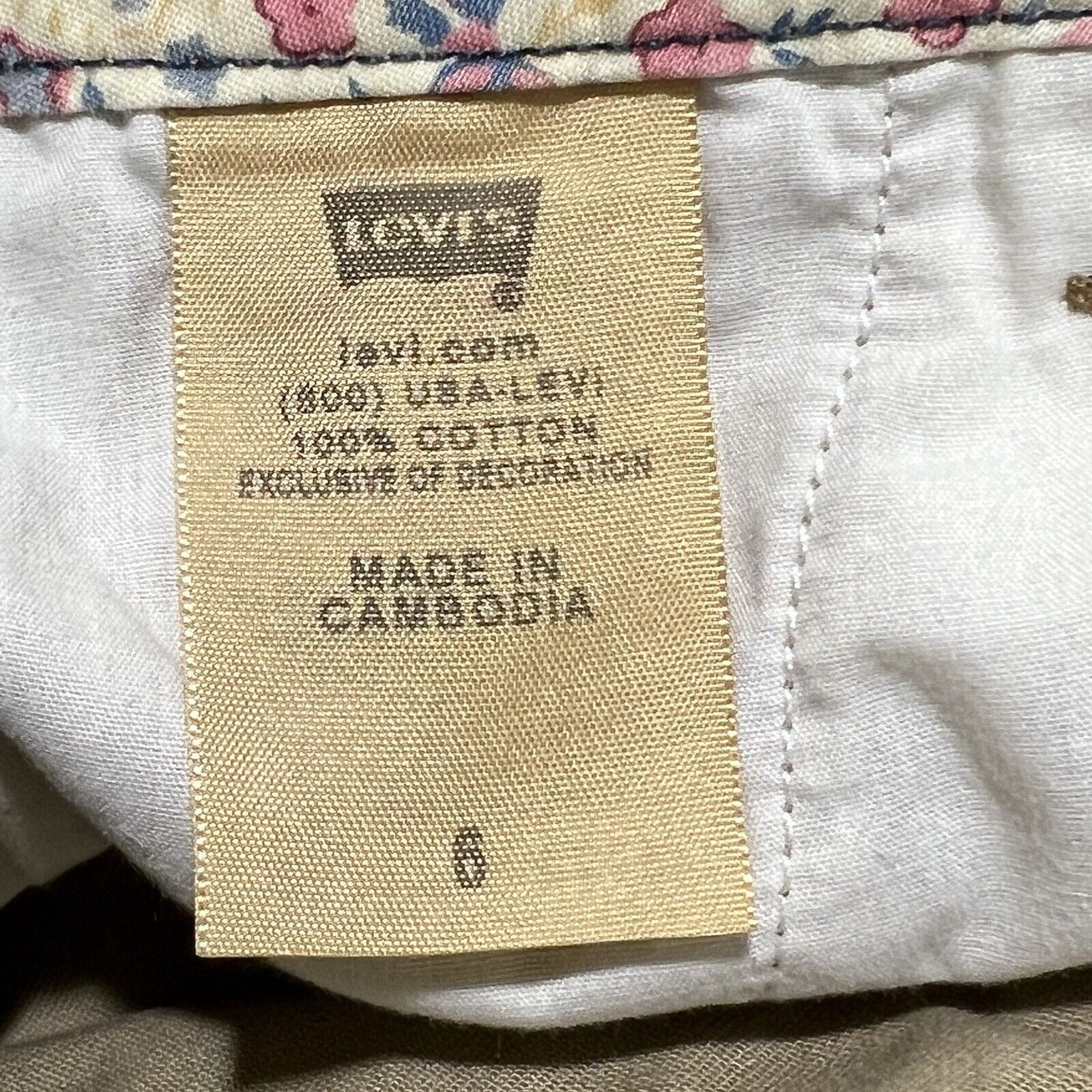 Levi's Levi's Tan Chino Khaki Shorts Crafted With Pride 10" Inseam Size 28" / US 6 / IT 42 - 6 Thumbnail