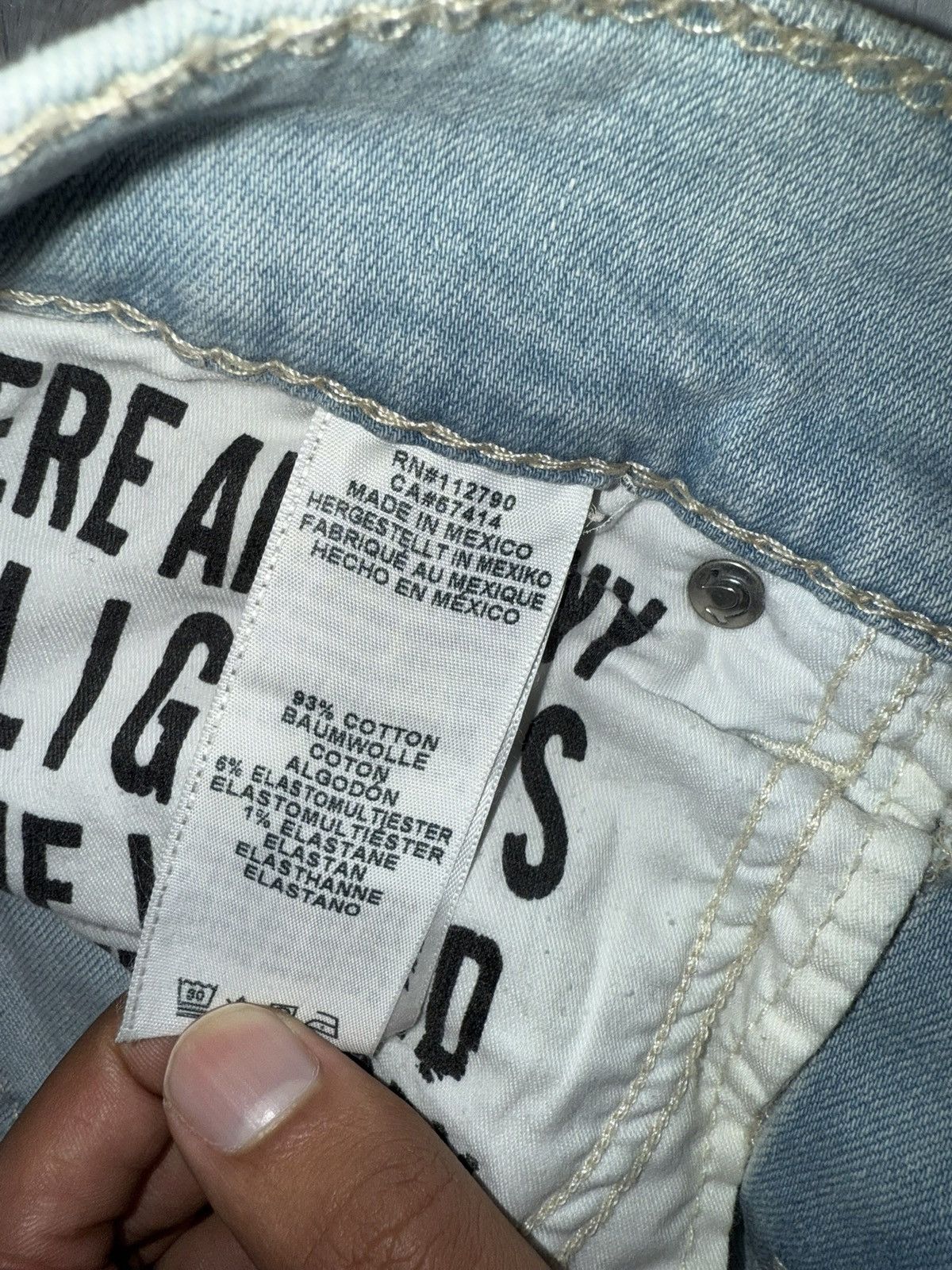 True Religion Ricky Straight Leg Jean Size US 30 / EU 46 - 4 Thumbnail