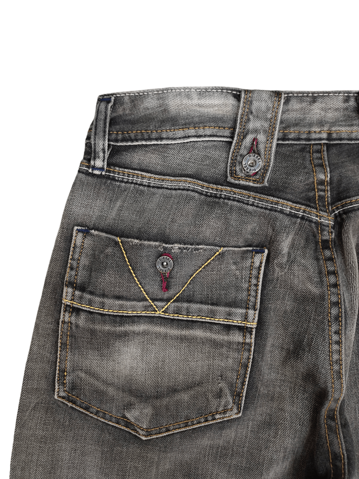 Diesel Wide Leg Jeans Diesel Stone Wash Denim Loose Y2k Streetwear Size US 31 - 6 Thumbnail