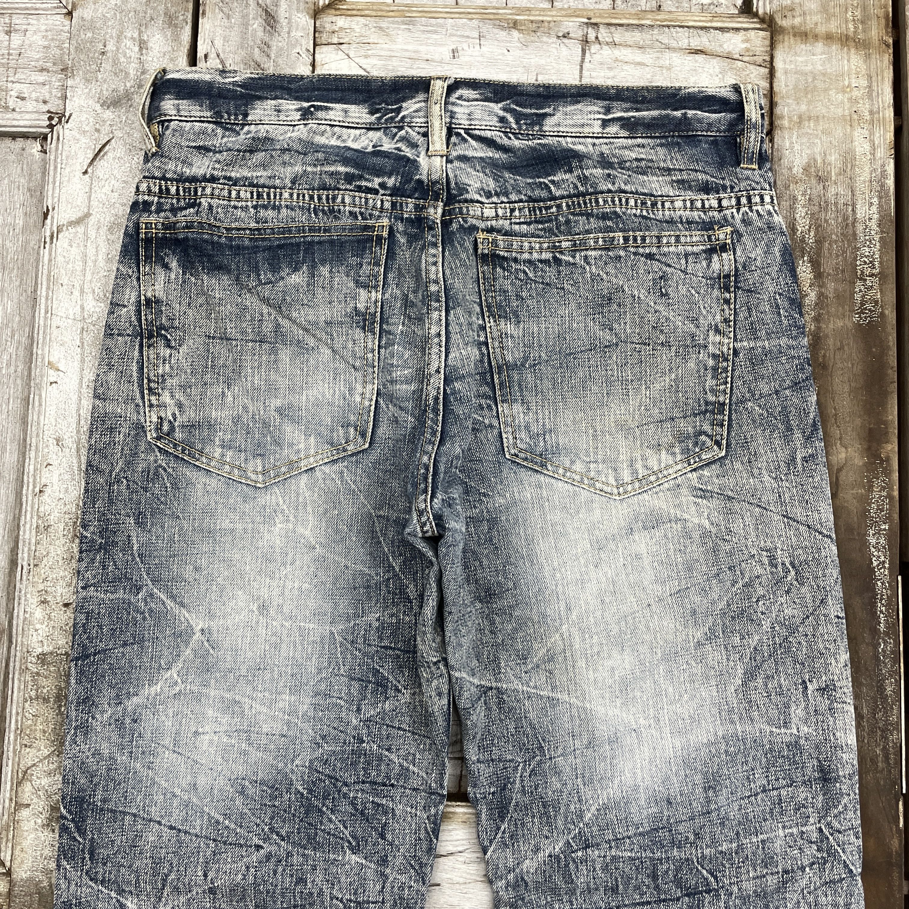 Japanese Brand Vintage Japanese Brand Faded Jeans-wc 295 Size US 33 - 4 Thumbnail