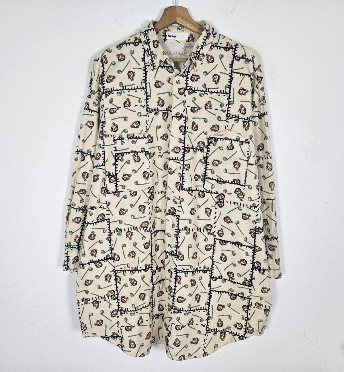 Ne-Net Ne-Net button down monkey shirt Size US XL / EU 56 / 4 - 3 Thumbnail