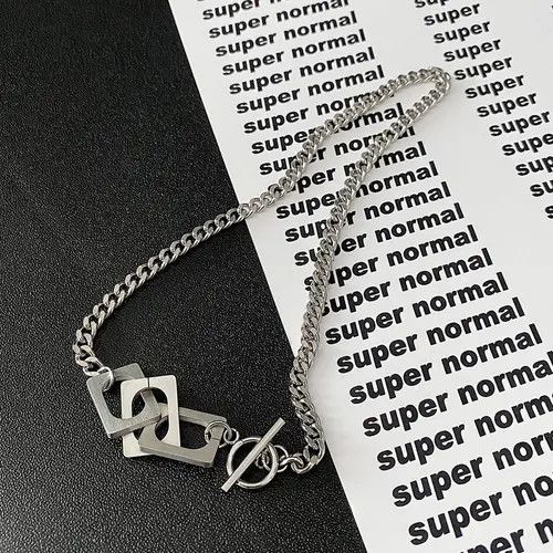 Jewelry OT Buckle Chain – Titanium Steel Collar Necklace Size ONE SIZE - 4 Thumbnail