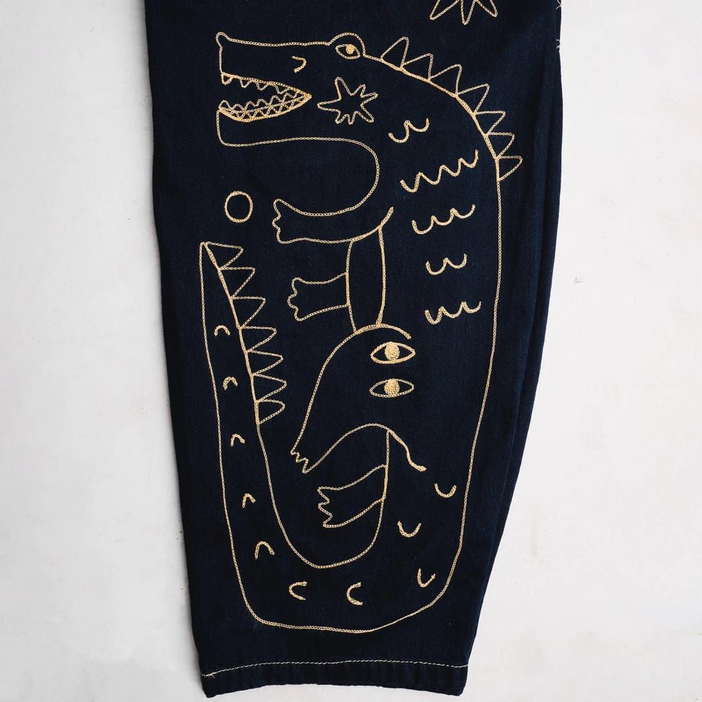 Denime × Japan Blue Luxor Baggy Pants Size US 32 / EU 48 - 5 Thumbnail