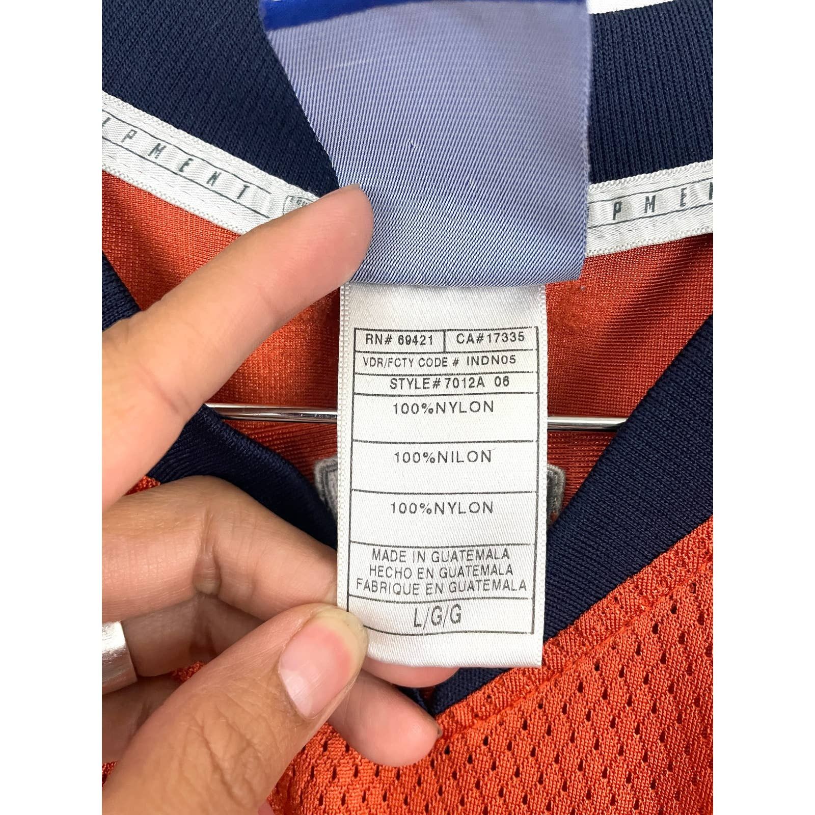 Reebok Denver Broncos NFL Reebok Football Jersey #26 LARGE Bell Size US L / EU 52-54 / 3 - 8 Thumbnail