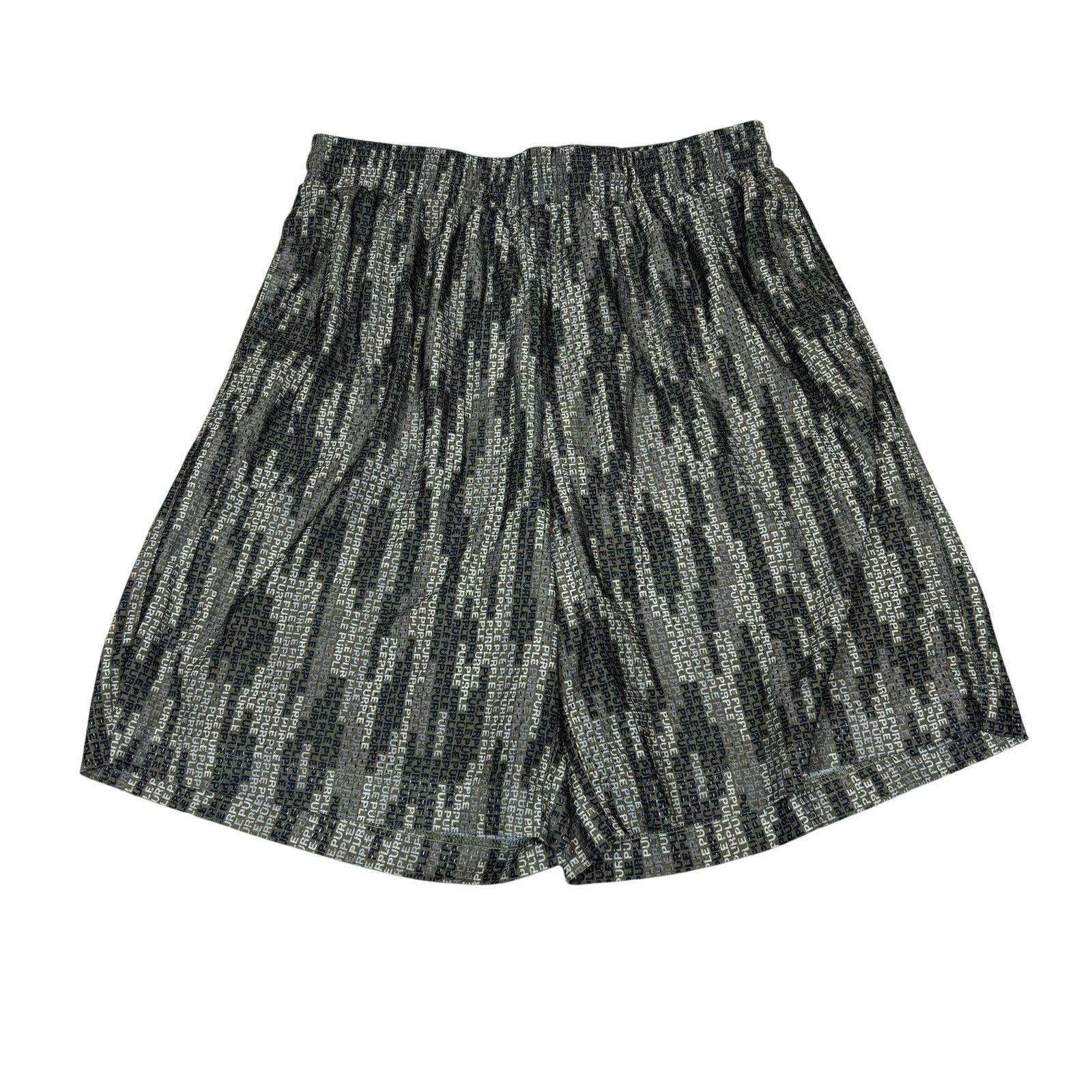 Purple Brand Purple Brand Green Camo Vertical Logo Shorts Men's XL Size US 34 / EU 50 - 1 Thumbnail