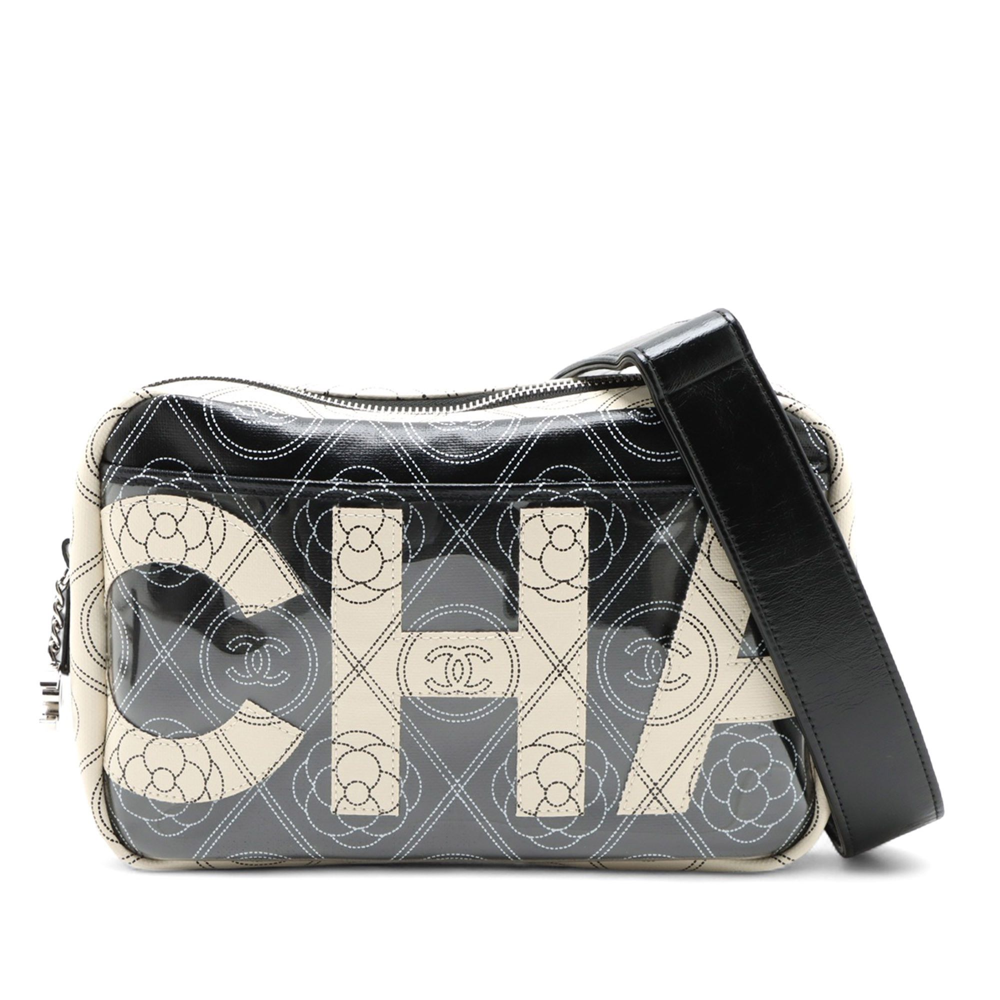 Chanel Chanel Coated Canvas Camellia Logo Camera Bag Size ONE SIZE - 1 Thumbnail