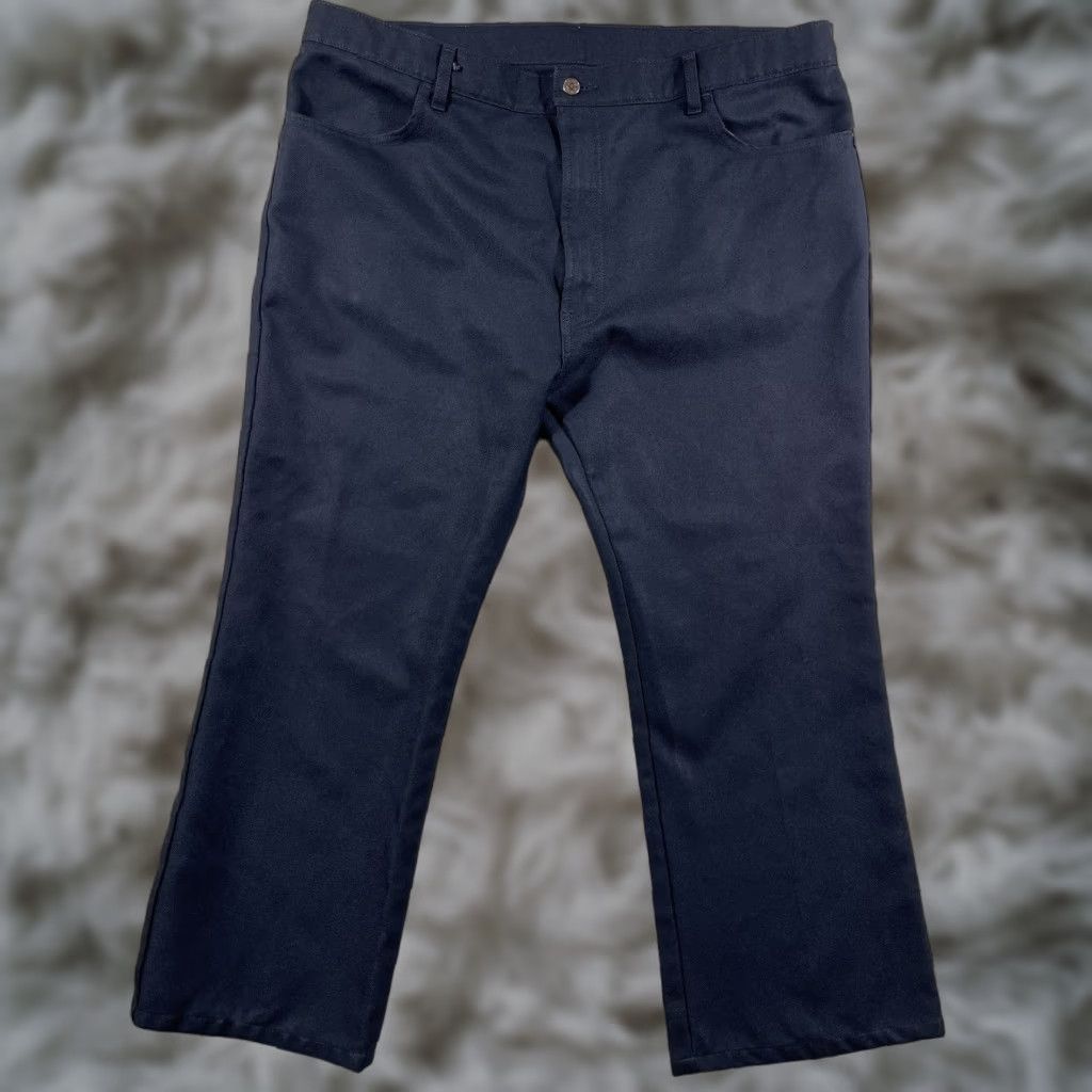 Levi's VINTAGE Levi's Pants Mens 42x30 Black 517 Bootcut Polyester Gold Tab Western Y2K Jeans Trousers Mens Size US 42 / EU 58 - 1 Thumbnail