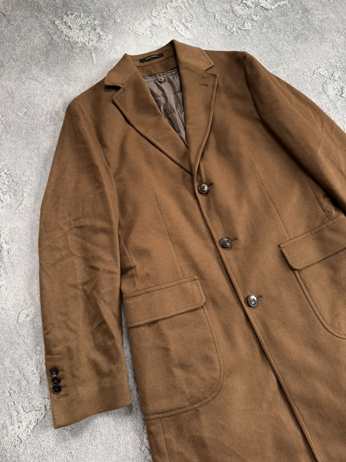 Designer × Massimo Dutti Massimo Dutti EUR48/USA38 brown coat wool long jacket blazer Size M / US 6-8 / IT 42-44 - 8 Thumbnail