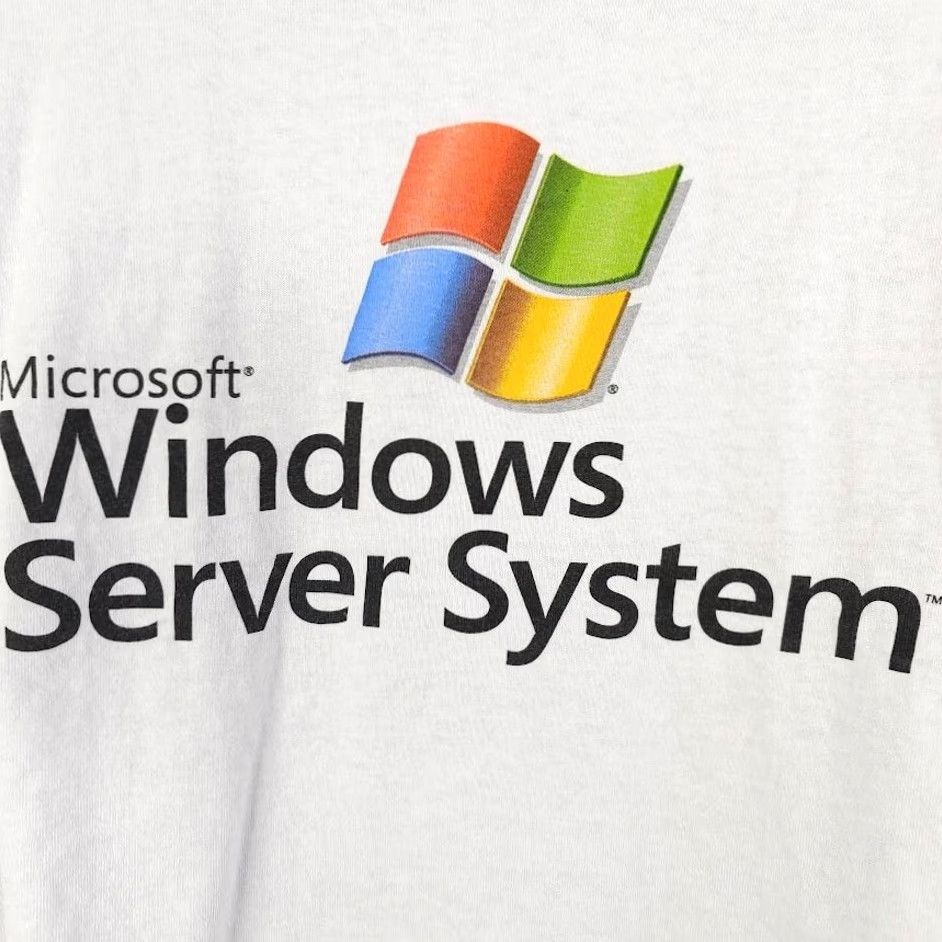 Delta VINTAGE Microsoft T Shirt Mens XL White Crew Neck Short Sleeve Desktop Computers Tech 2005 MMS Windows Server System Men Size US XL / EU 56 / 4 - 5 Thumbnail
