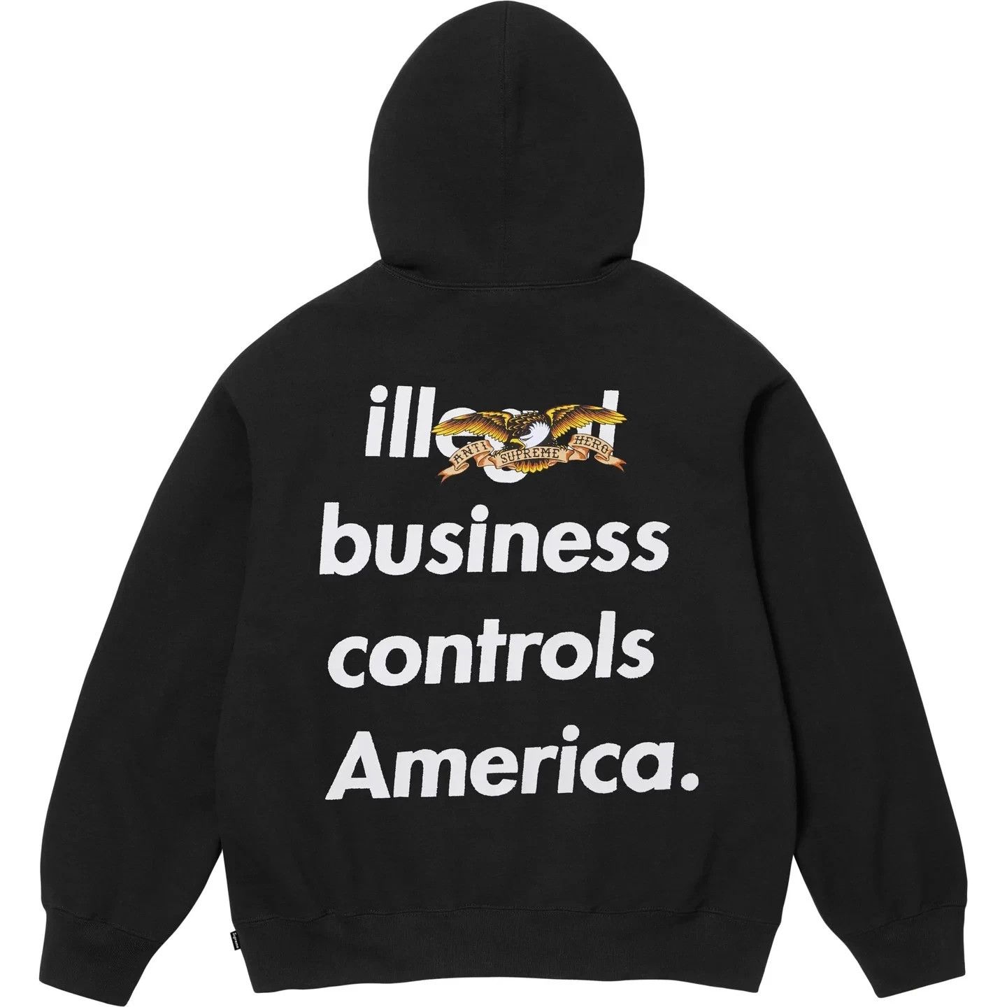 Antihero × Supreme Supreme FW25 ANTIHERO Hooded Sweatshirt Black Size Small New Size US S / EU 44-46 / 1 - 5 Thumbnail