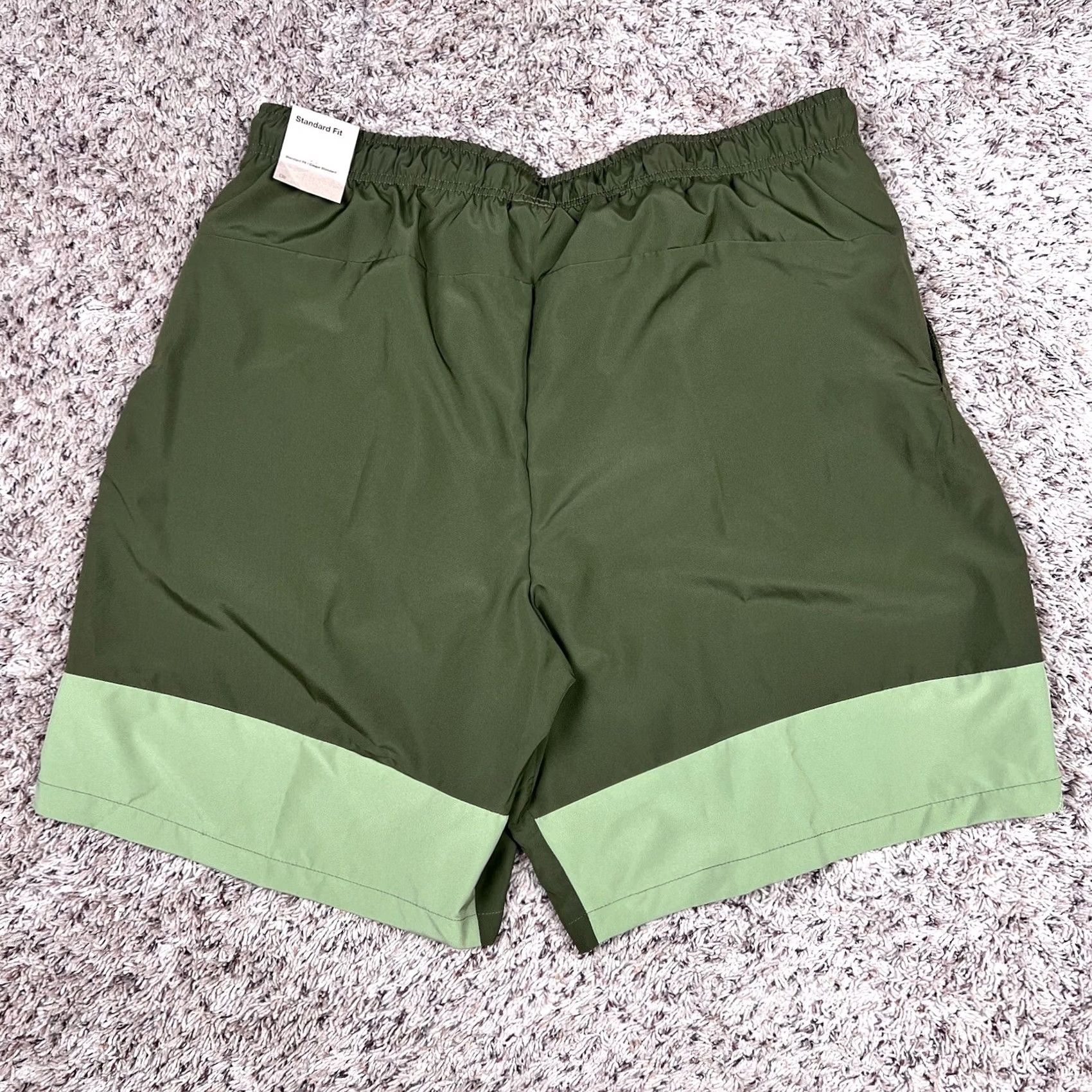 Nike Nike Dri-Fit Shorts Athletic Mens XL Pockets Swoosh Logo Green Colorblock Size US 36 / EU 52 - 3 Thumbnail