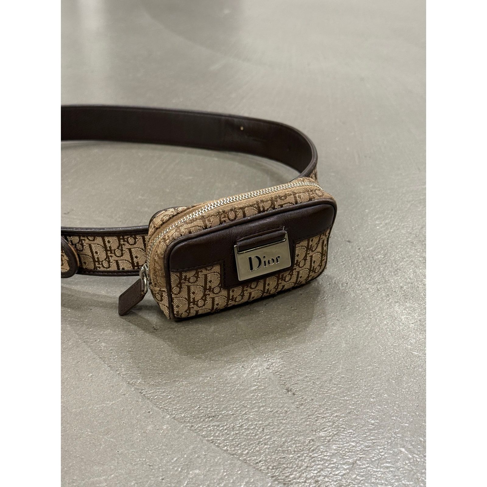 Dior 2000s Dior by Galliano monogram waist bag belt Size ONE SIZE - 1 Thumbnail