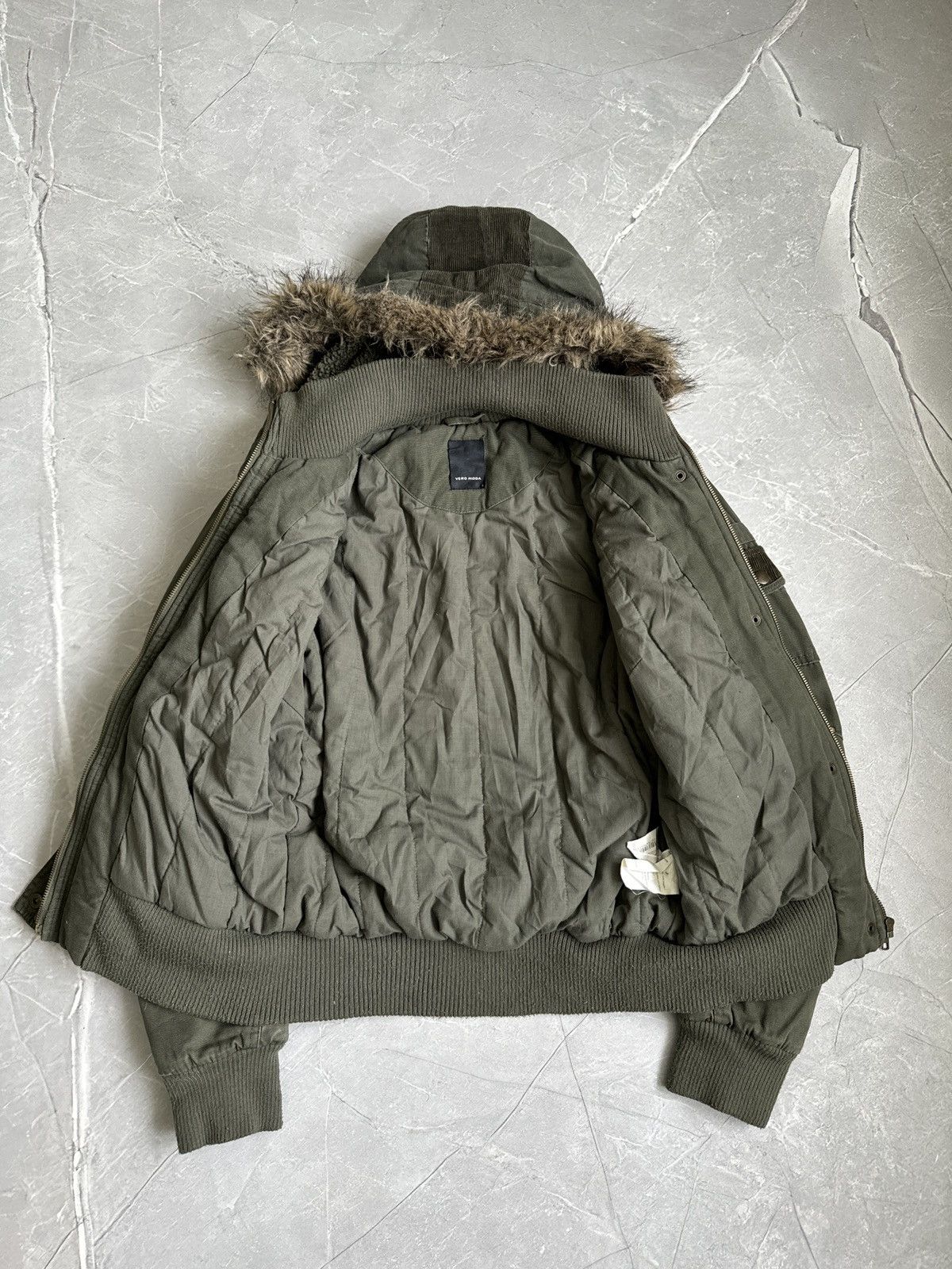 Japanese Brand 00s Fur Hood Corduroy Bomber Jacket Ifsixwasnine Japan style Size L / US 10 / IT 46 - 10 Thumbnail