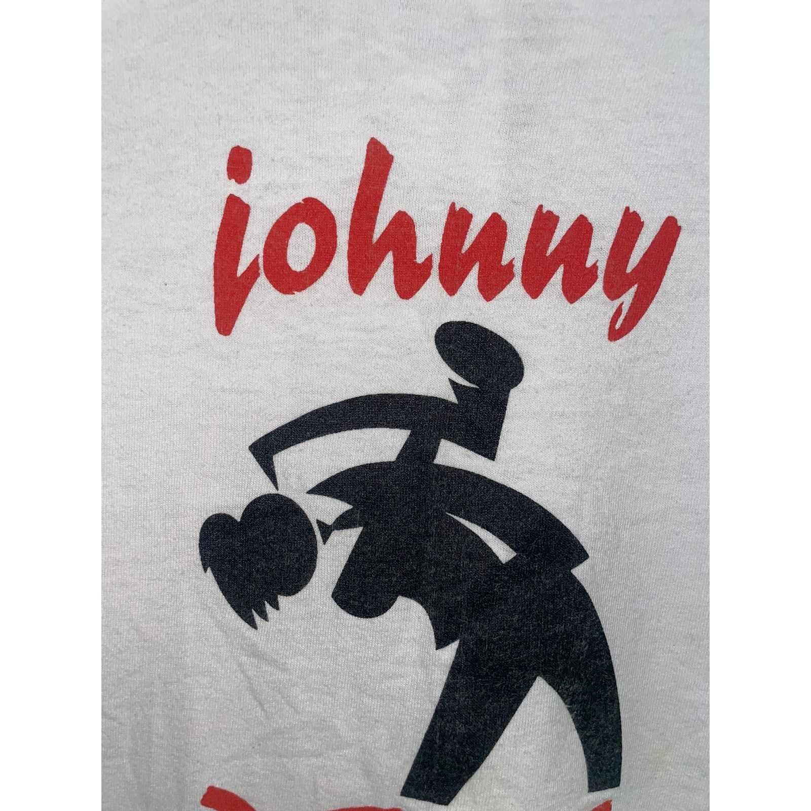 Vintage Vintage Johnny Reno Shirt Musician Music White Tee XL 90s Size US XL / EU 56 / 4 - 3 Thumbnail