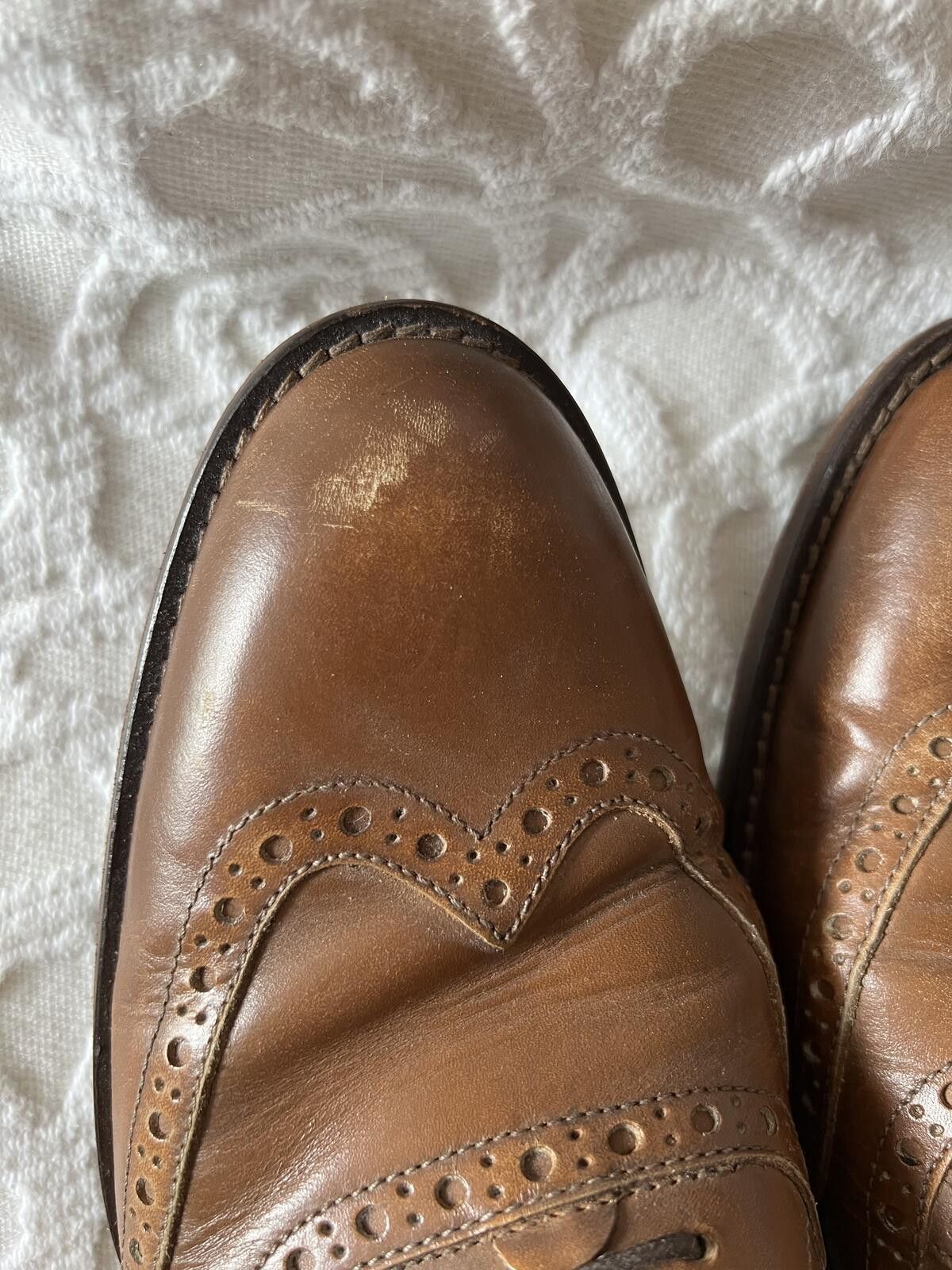 Bruno Magli Bruno Magli Alvar Mens Tan Wingtip Oxford Shoes, Size 10 Size US 10 / EU 43 - 9 Thumbnail