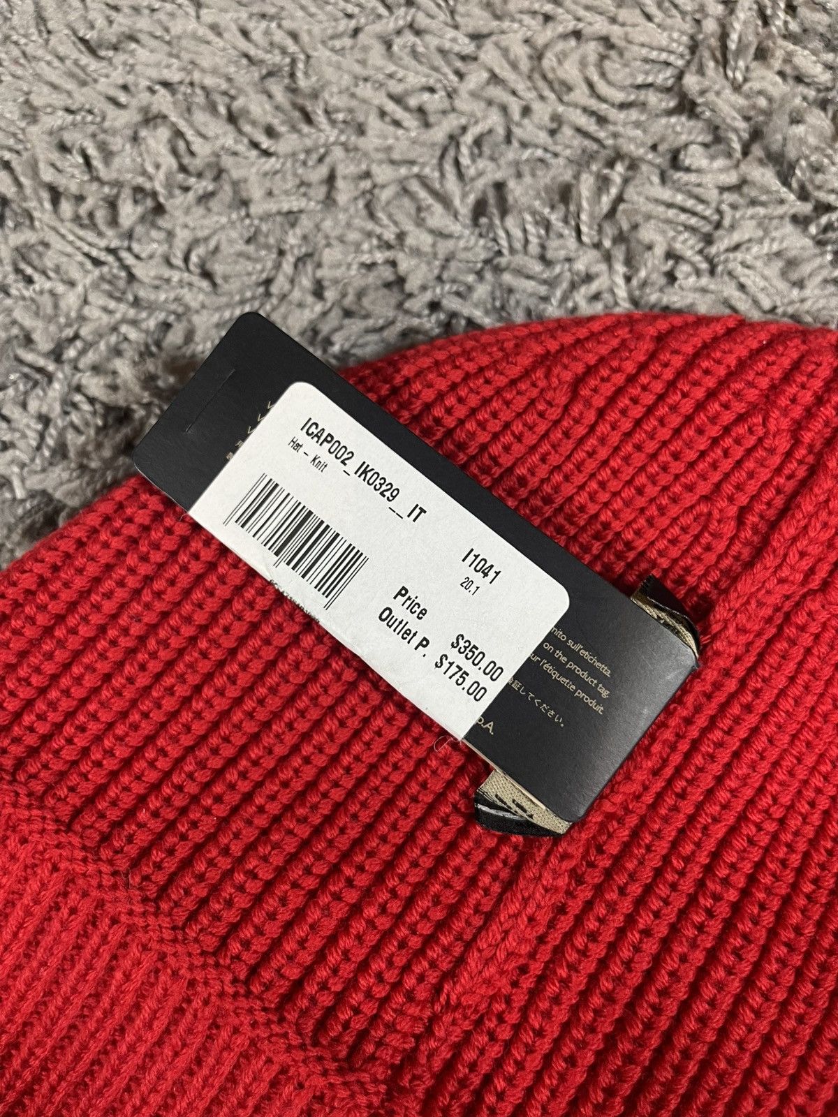Versace Versace Distorted 90s Vintage Logo Wool Knitted Beanie Hat Size ONE SIZE - 4 Thumbnail