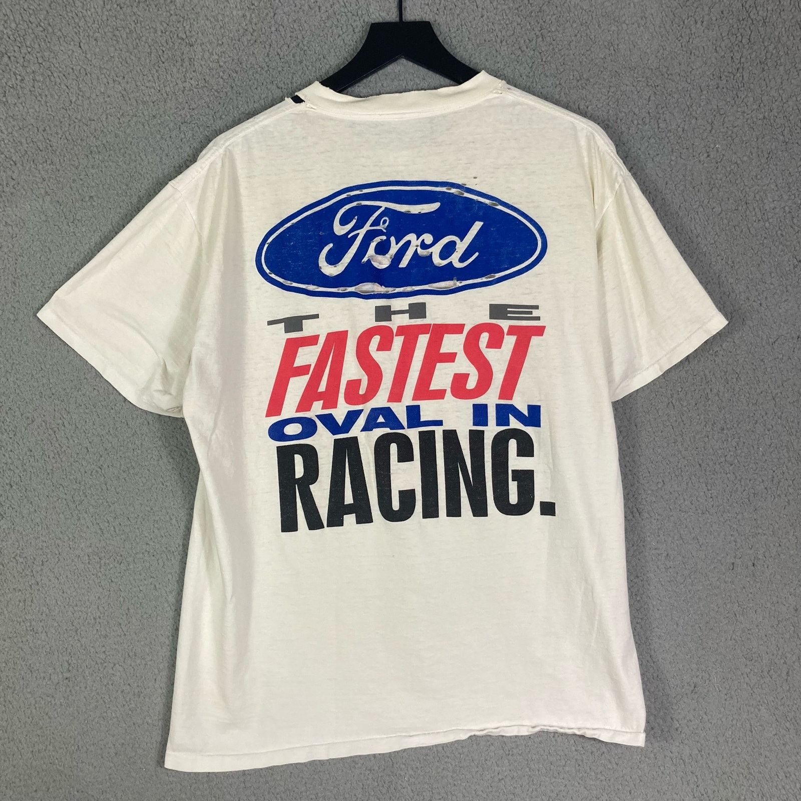 Other Vintage Ford Racing XL "Real Race Cars Don't Wear Bowties" Size US XL / EU 56 / 4 - 3 Thumbnail