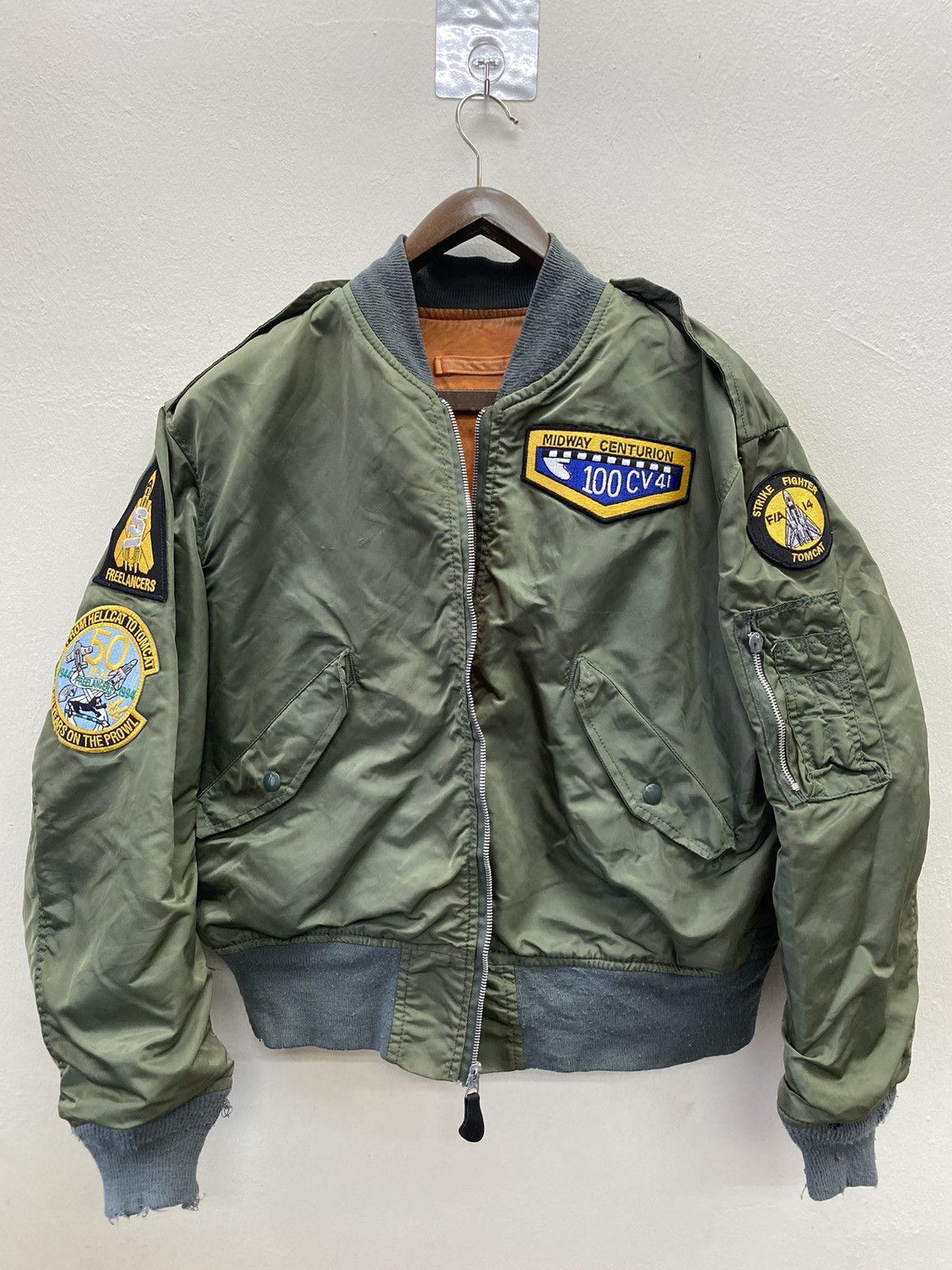 Alpha Industries Vintage Alpha Industries Strike Fighter Tomcat Bomber Jacket Size US L / EU 52-54 / 3 - 1 Thumbnail