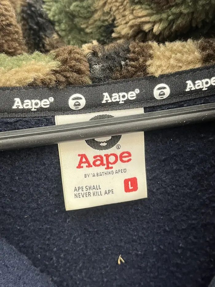 Aape Aape By Bathing Ape Plush Logo Hood Bomber Size US L / EU 52-54 / 3 - 3 Thumbnail