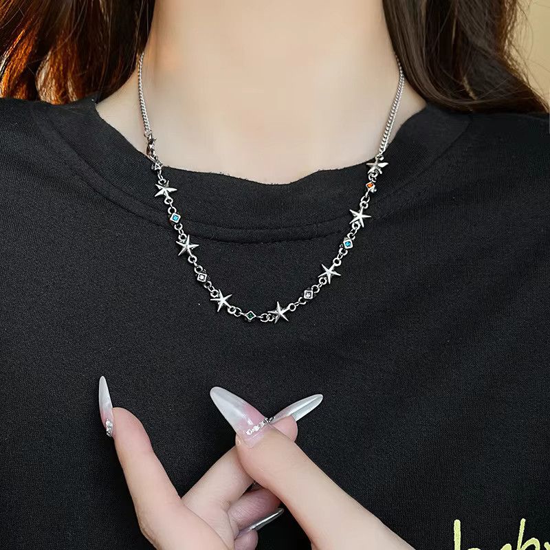 Jewelry Square Diamond Star Necklace Size ONE SIZE - 3 Thumbnail