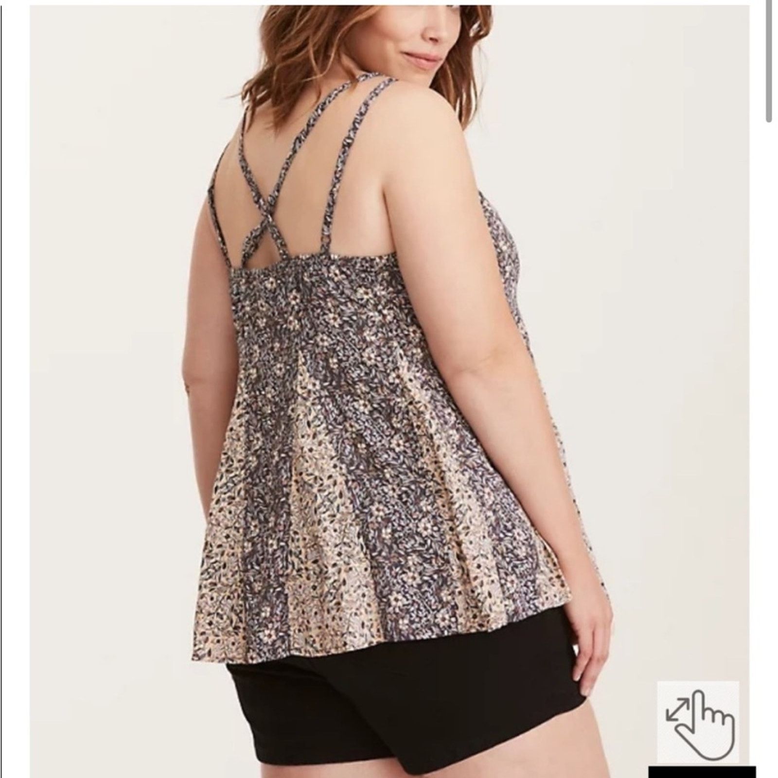 Other Torrid Strappy Floral Multi Print Cami Size L / US 10 / IT 46 - 2 Thumbnail